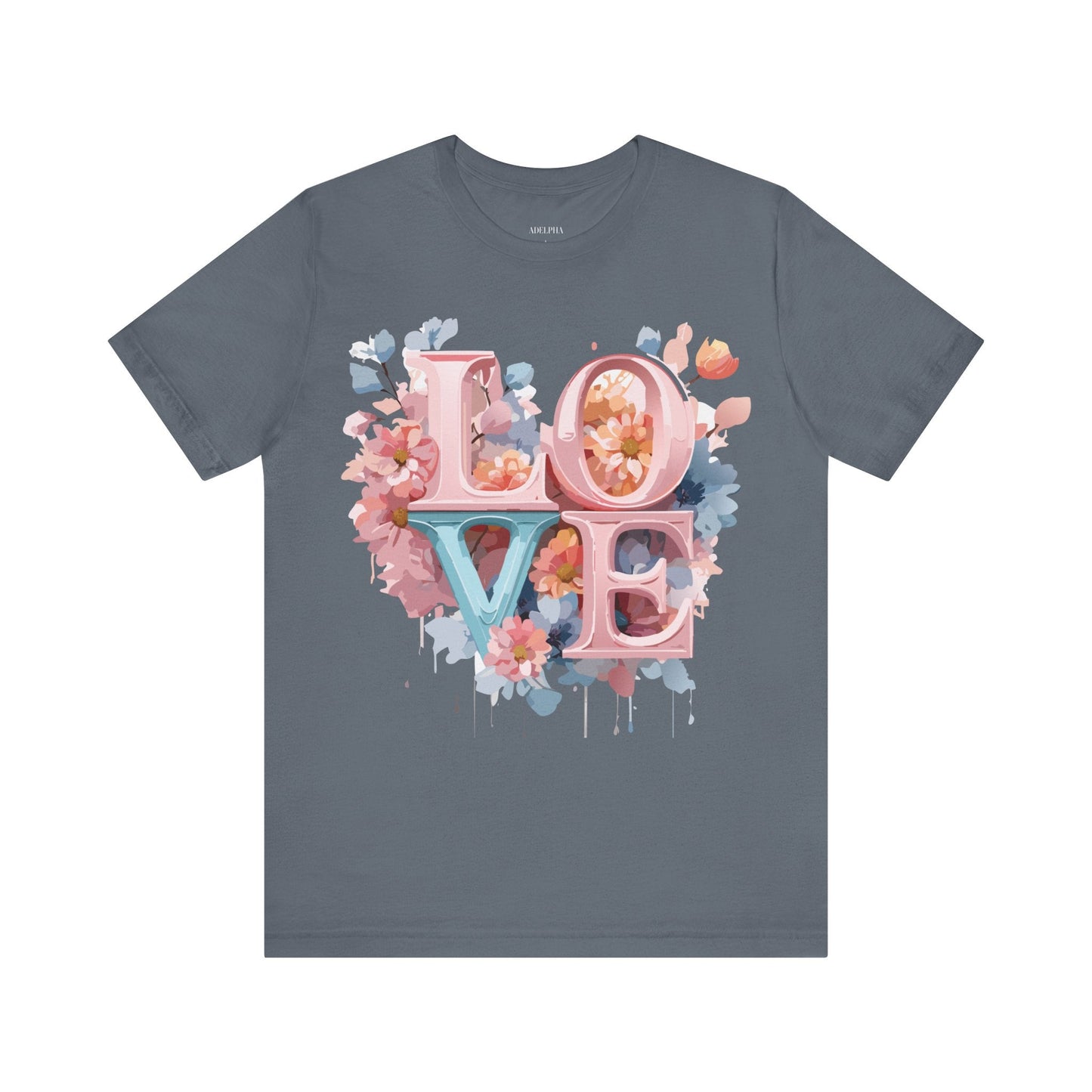 Valentine Graphic Tee Unisex Vintage Inspired Art Design Shirt Adelpha Premium Jersey Short Sleeve