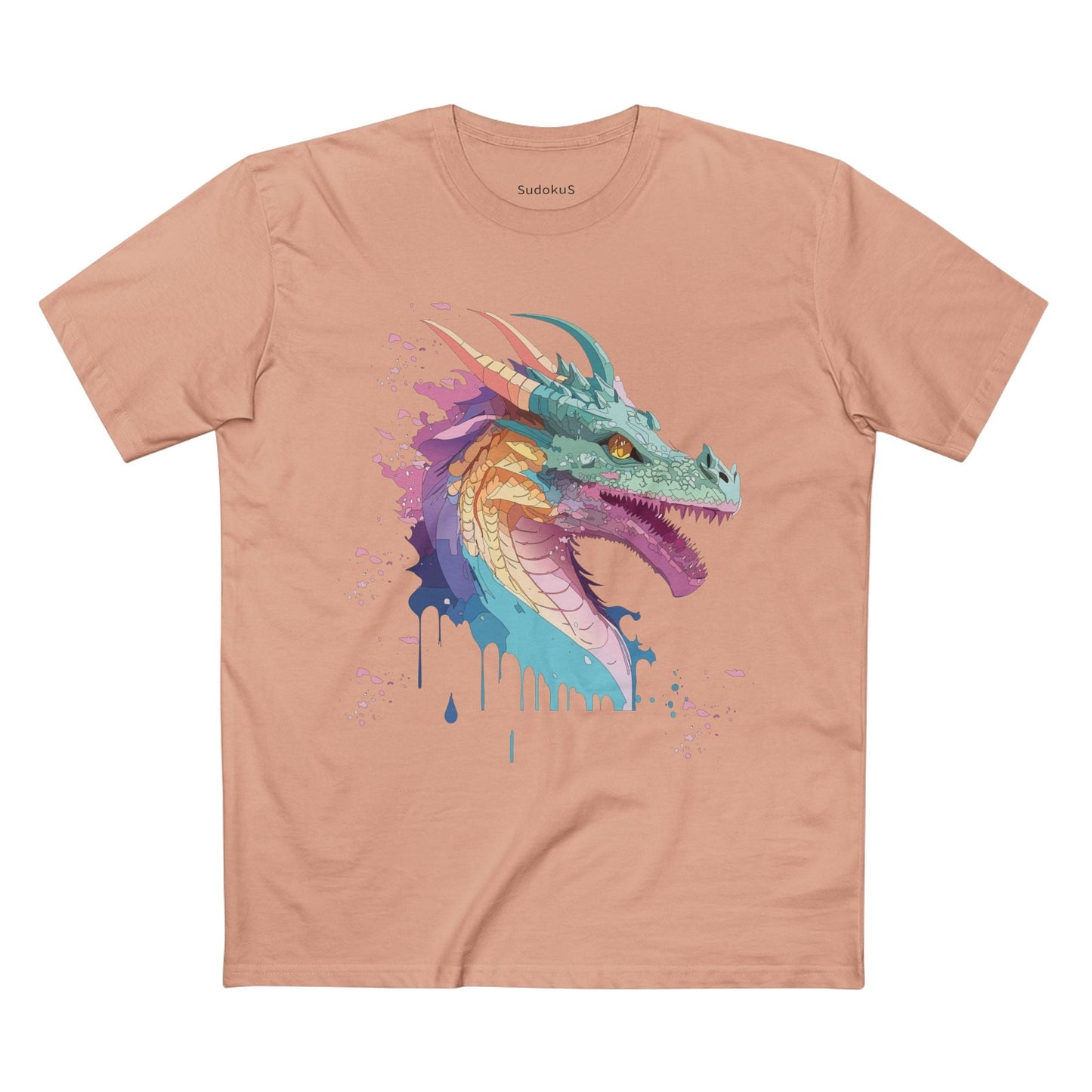 Dragon Graphic Unisex 100 Cotton Staple Tee 7