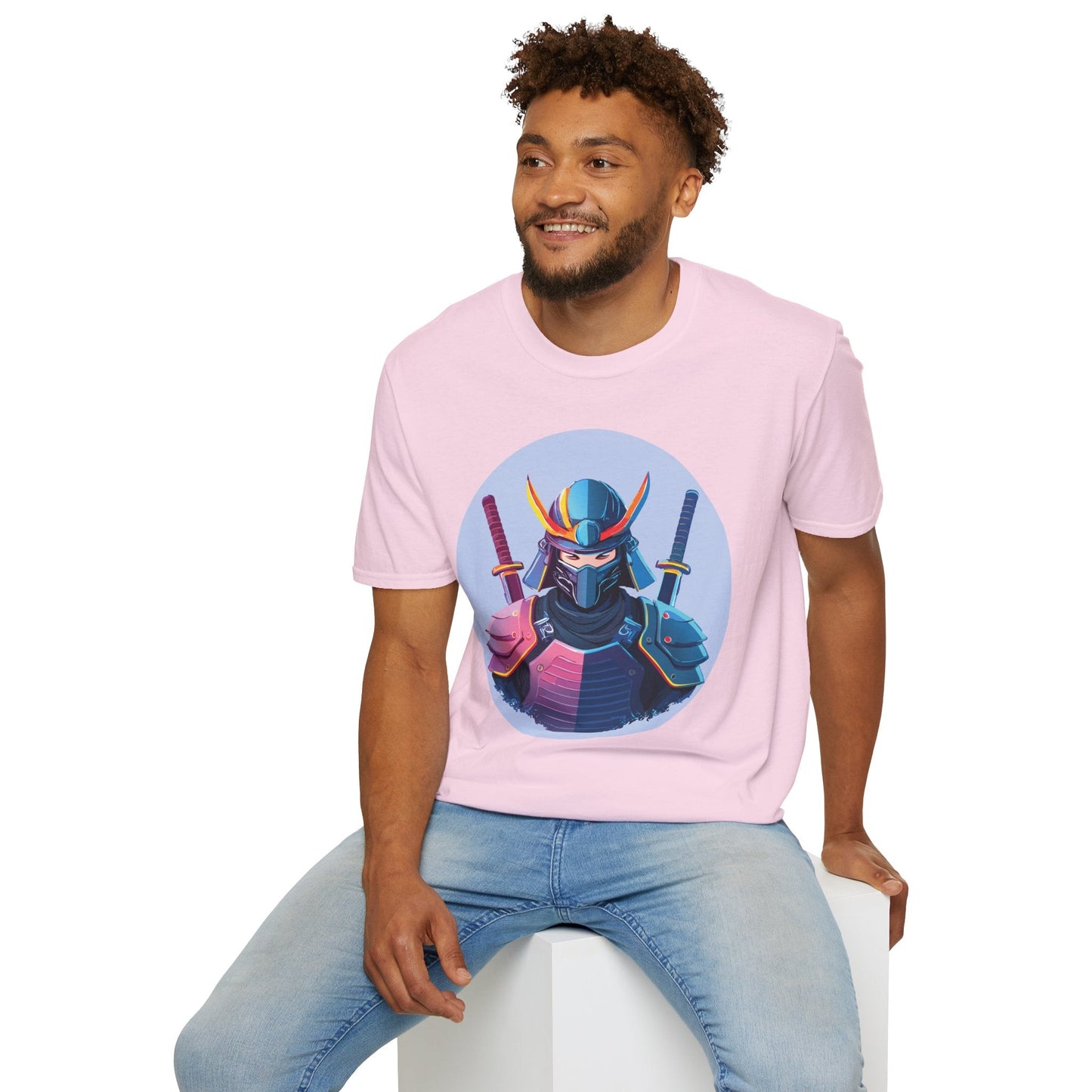 Samurai T Shirt Unisex Softstyle Gildan 64000 Breathable Cotton Tee For Everyday Wear