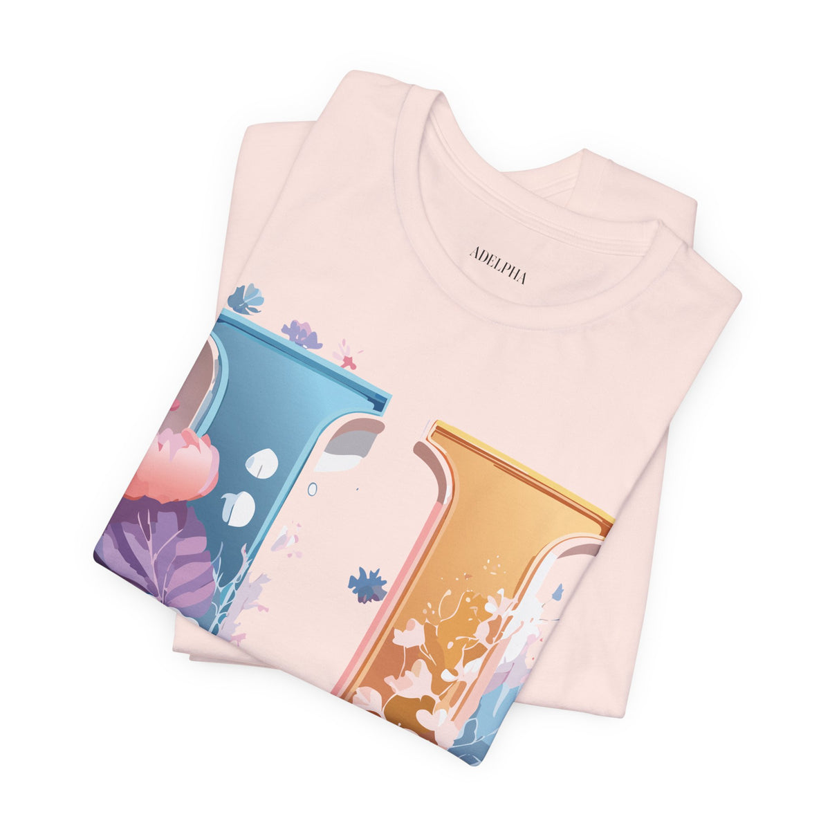 Letter U Graphic Unisex Cotton Bella+Canvas Tee with Art Letter Design
