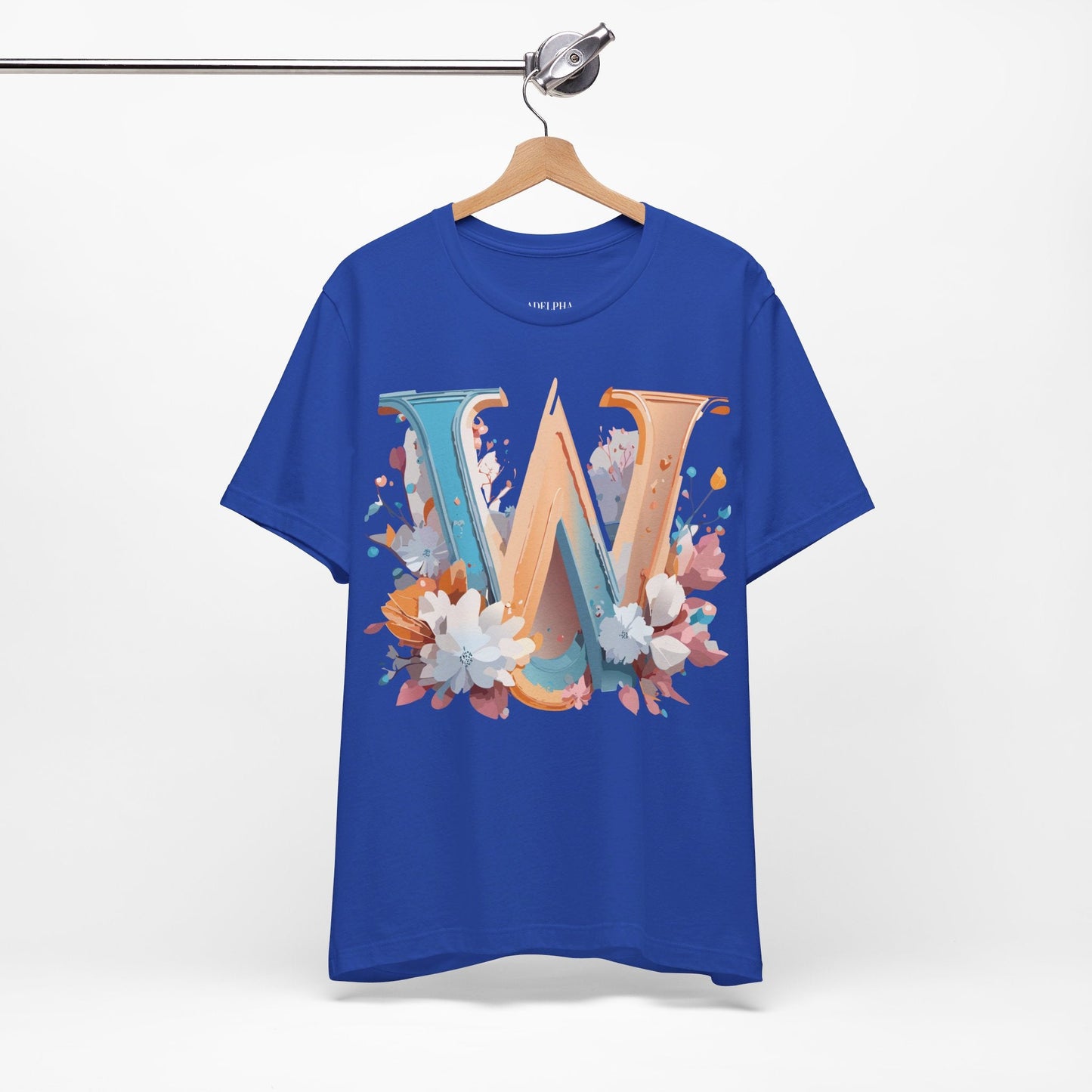 Letter W Shirt Unisex Graphic Tee By Adelpha Featuring Vintage Artwork For Everyday Casual Wear