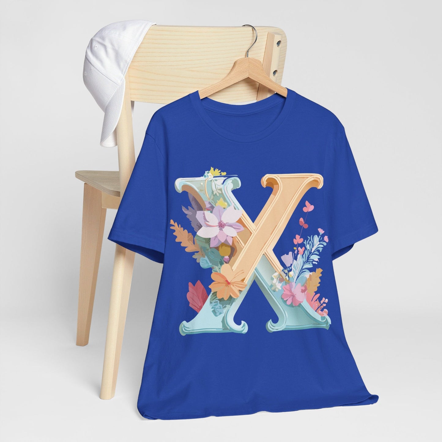 Letter X Shirt Graphic Tee Unisex Vintage Inspired Artwork By Adelpha Premium Comfort