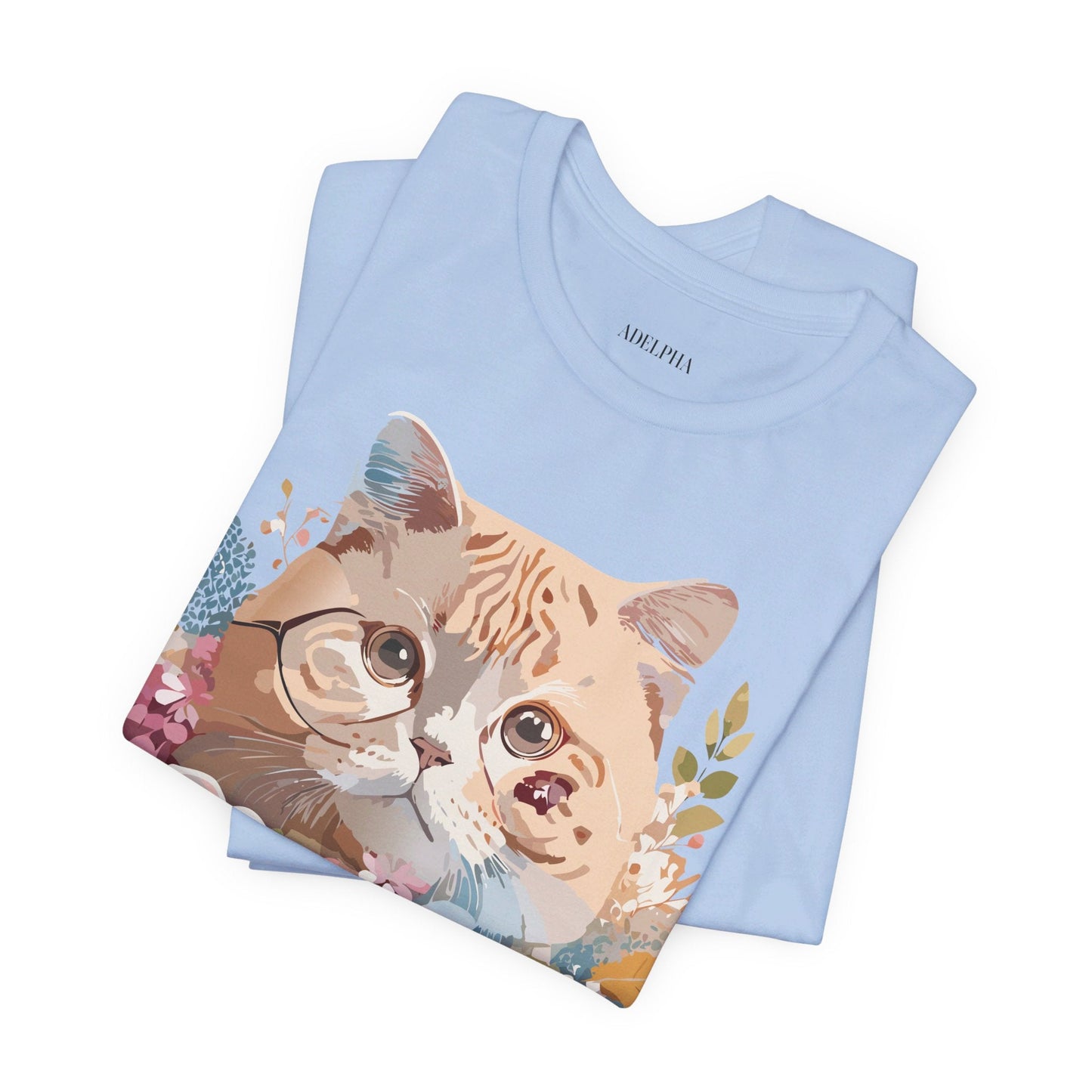 Cat Graphic Tee Unisex Vintage Inspired Shirt By Adelpha Original Artwork
