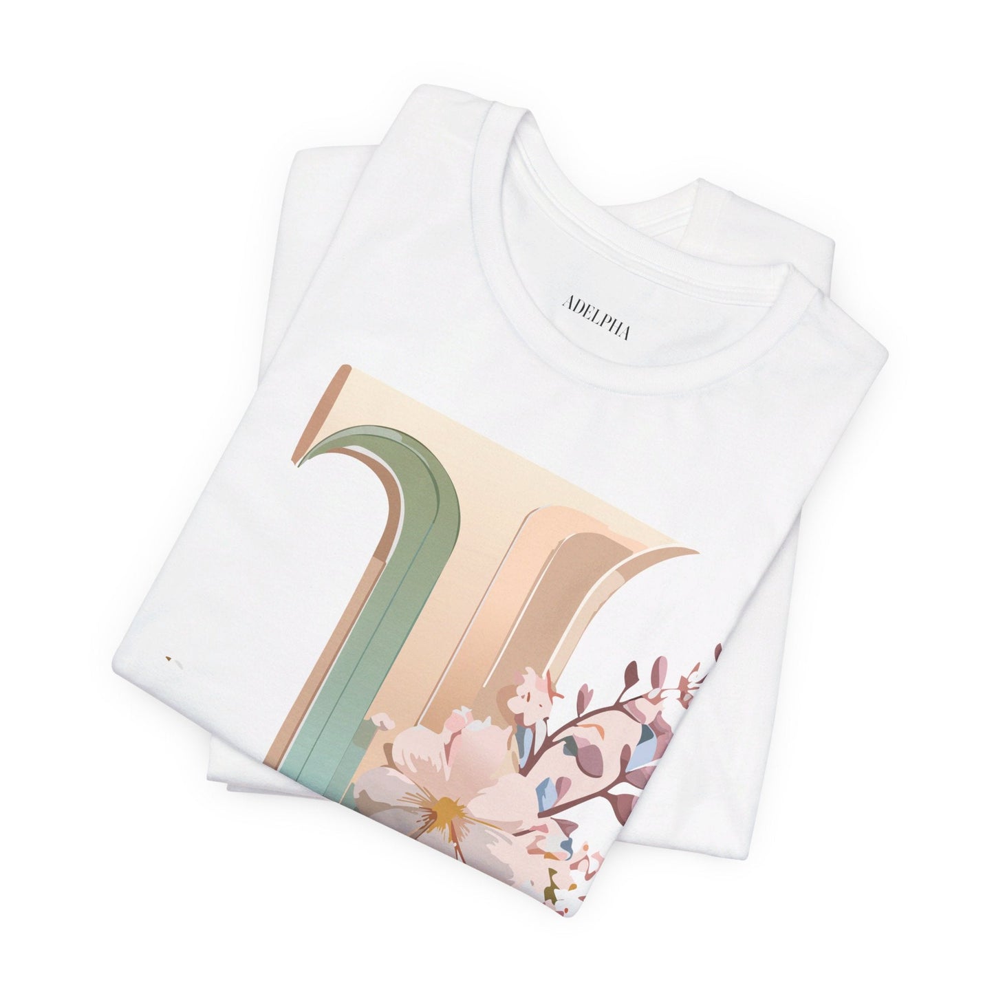Adelpha Letter J Graphic Tee Unisex Jersey Short Sleeve Vintage Inspired Art Design Shirt