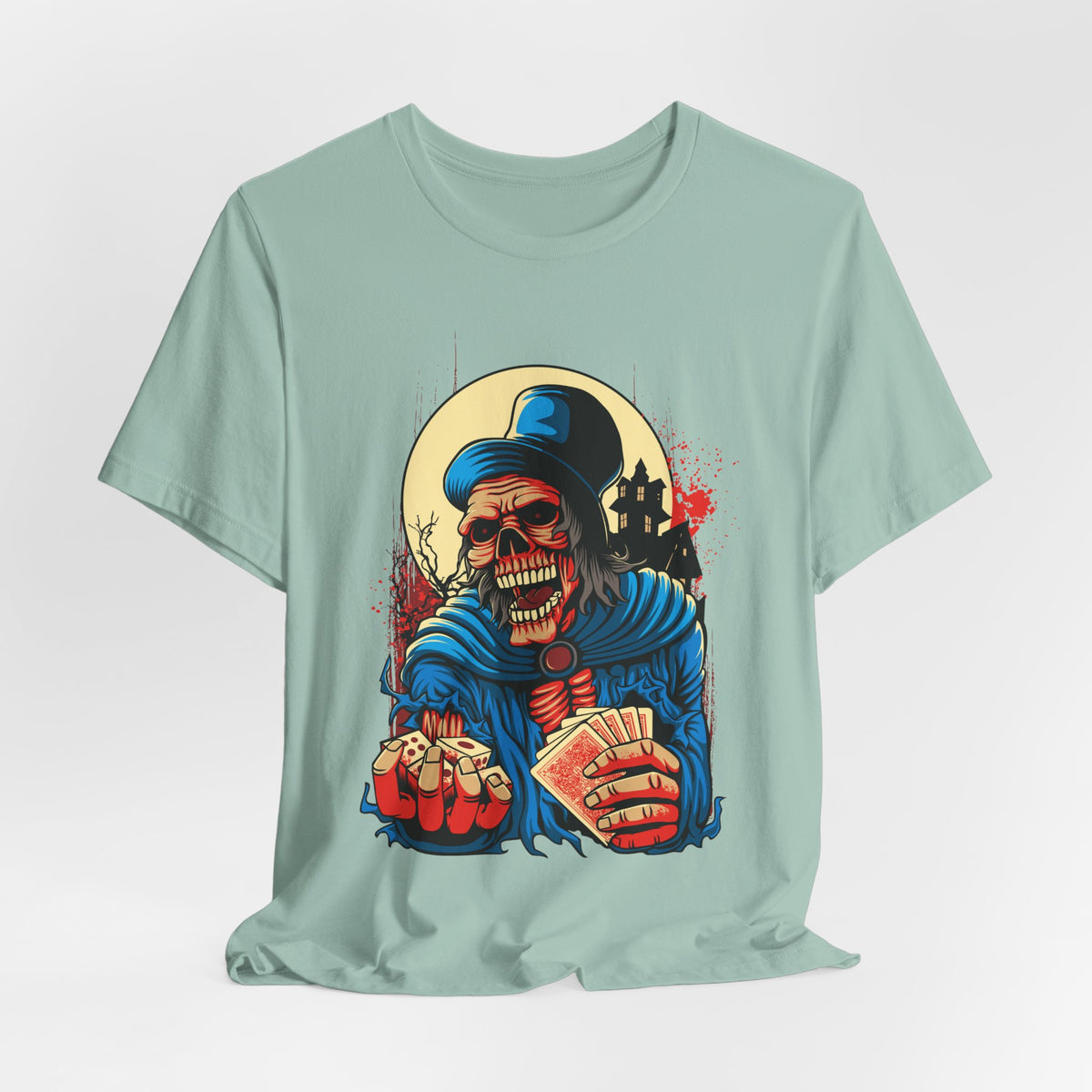 Skull Graphic Design Tee, Skull Shirt, Vintage Tees, Art Design T-Shirt, Graphic Tee, Art Shirts - 1