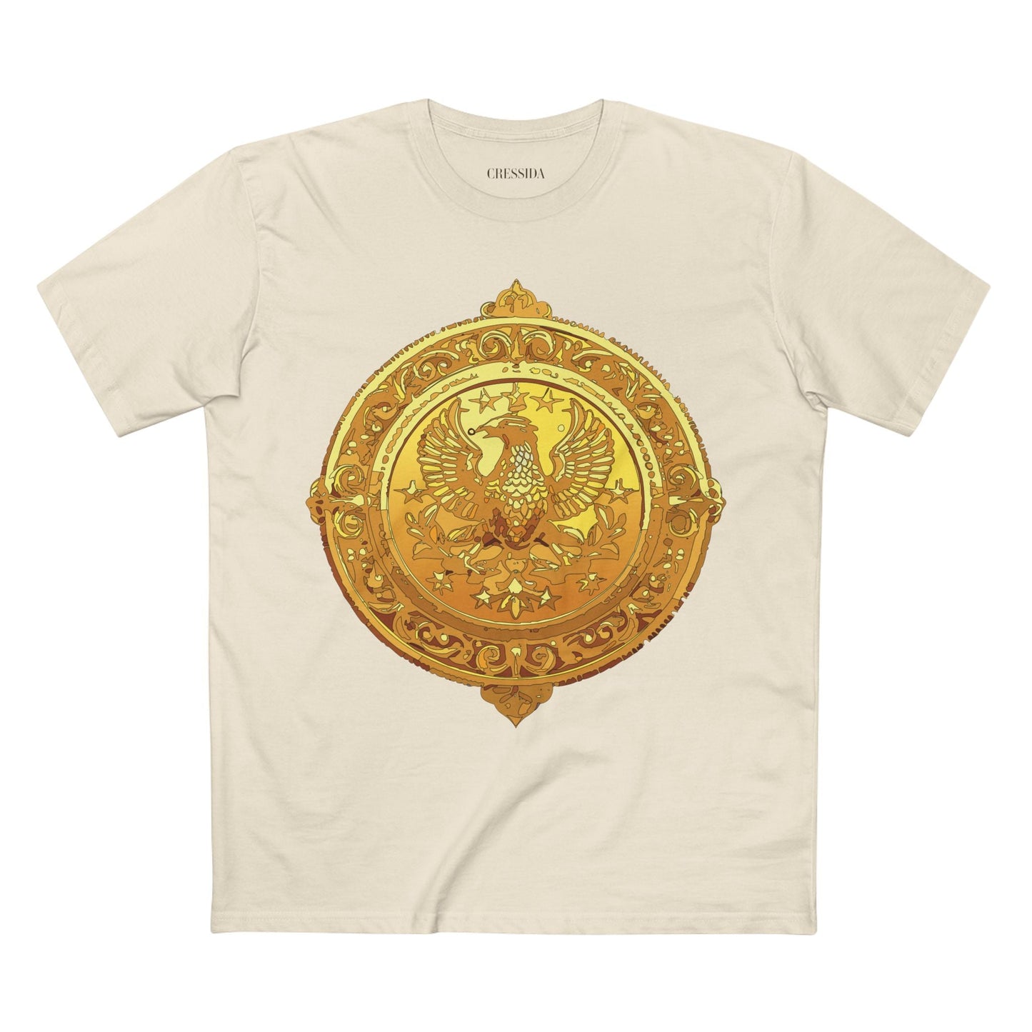 Antique Gold Coin Graphic Design T-Shirt Unisex 100 Cotton With Golden Print Artwork Tee 25