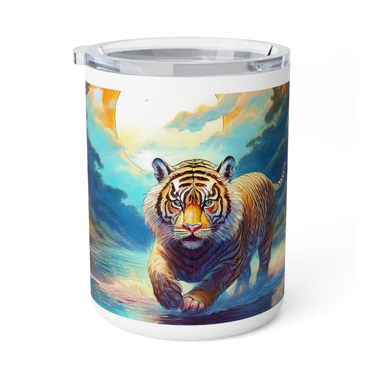 21 Art Design Insulated Coffee Mug Clear Lid 10oz Insulated Coffee Mug 10oz