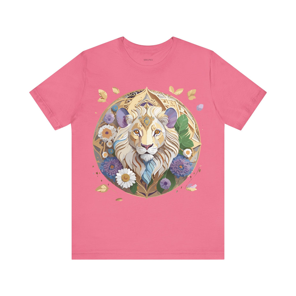 Medallion Graphic Unisex Cotton Bella+Canvas Tee with Art Design d38