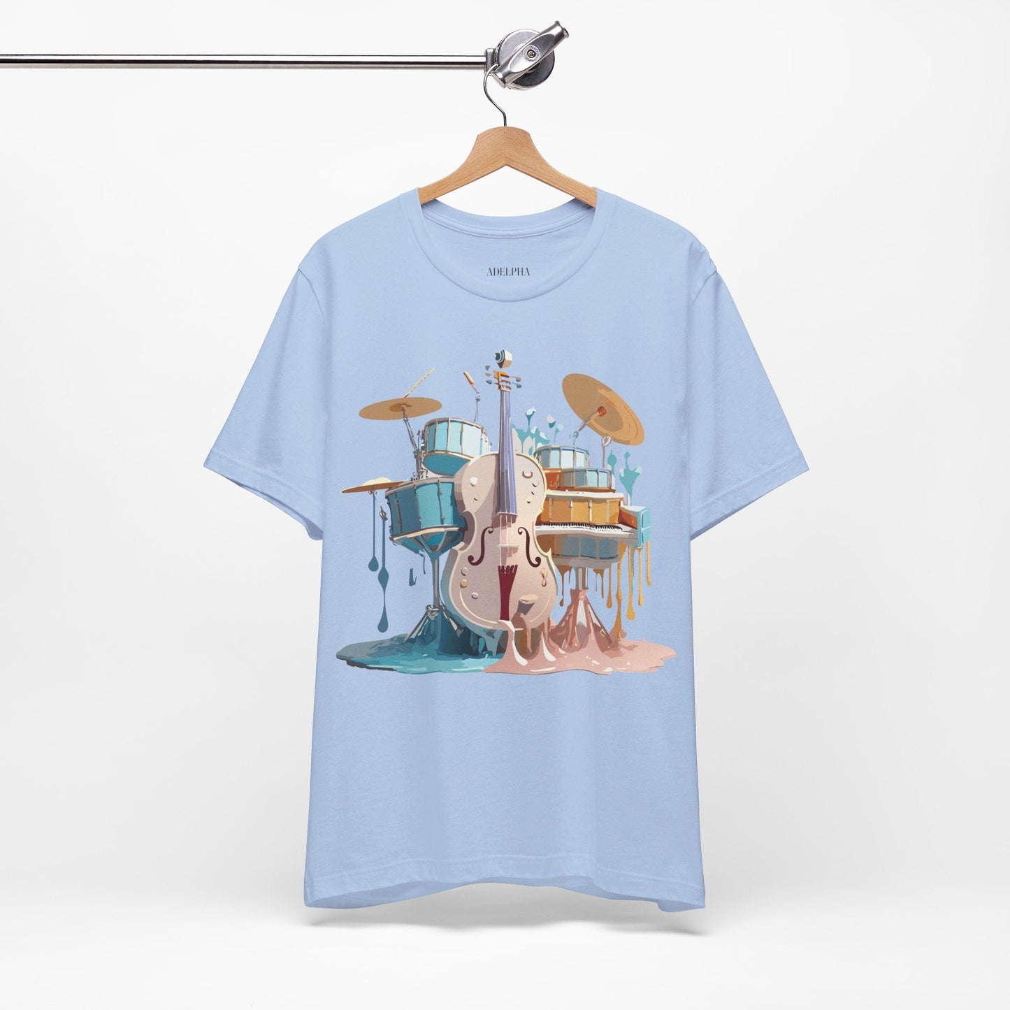 Adelpha Music Graphic T Shirt Unisex Jersey Short Sleeve Vintage Inspired Artwork Tee