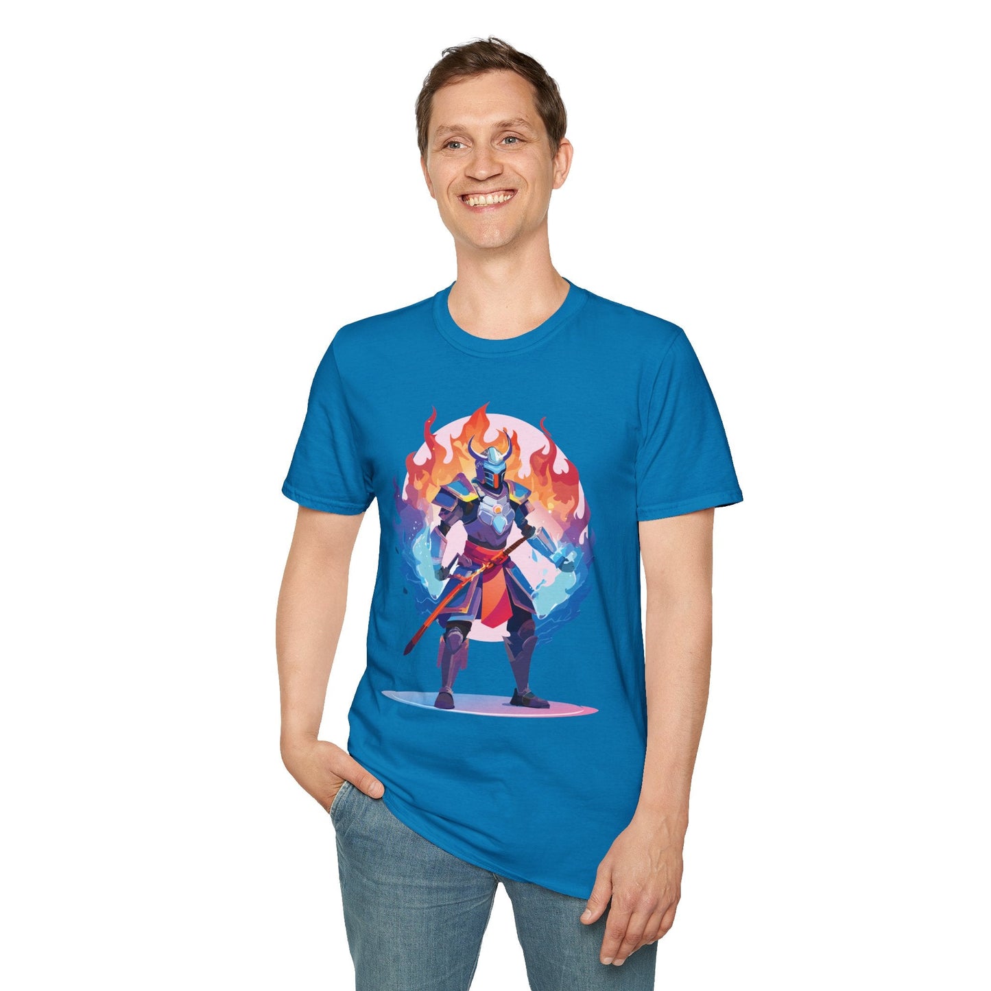 Samurai Shirt Unisex Gildan Softstyle 64000 Tee 100 Percent Cotton Comfortable Tee