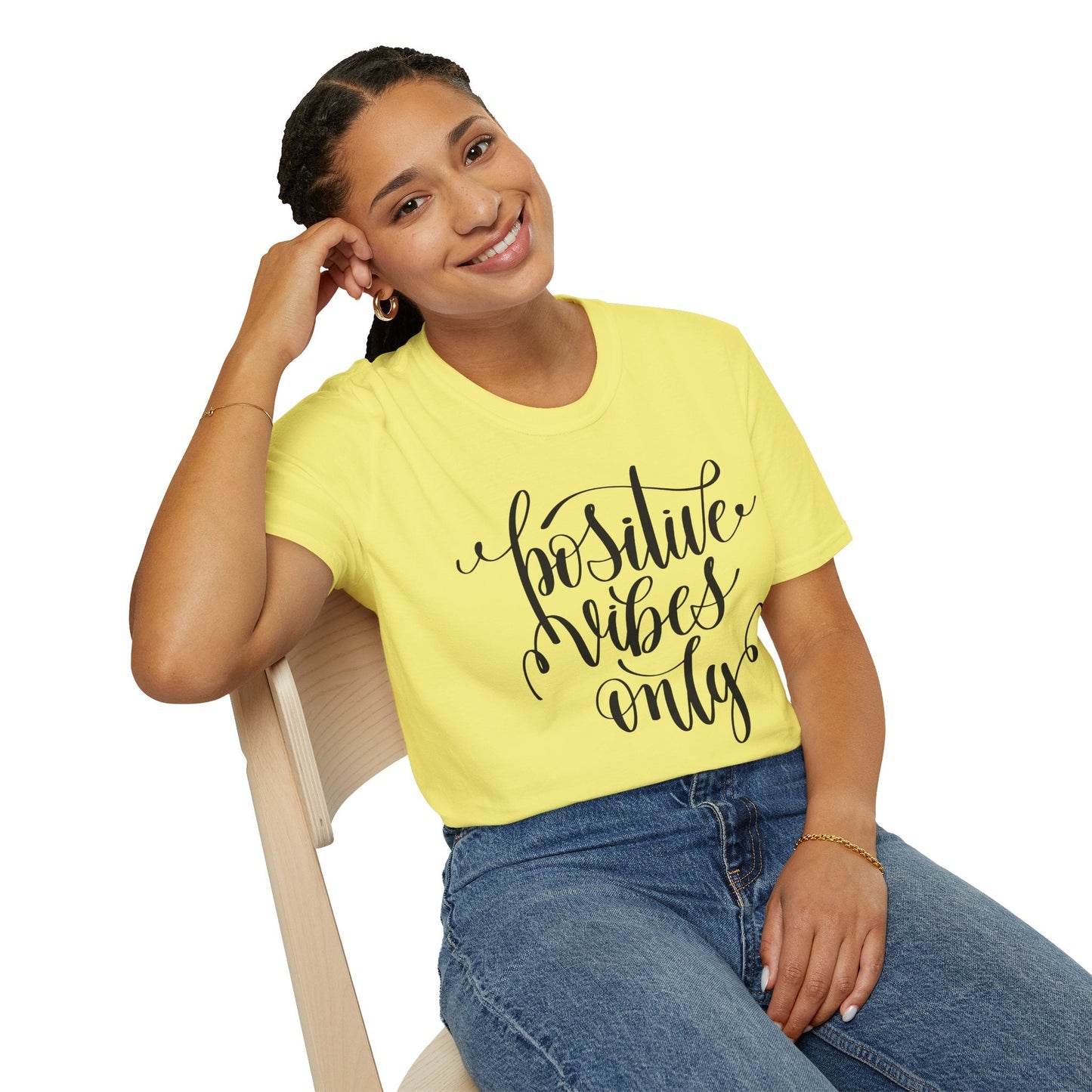 Positive Slogan T Shirts With Positive Words Unisex Short Sleeve Tee Gildan Softstyle 64000 Ring Spun Cotton