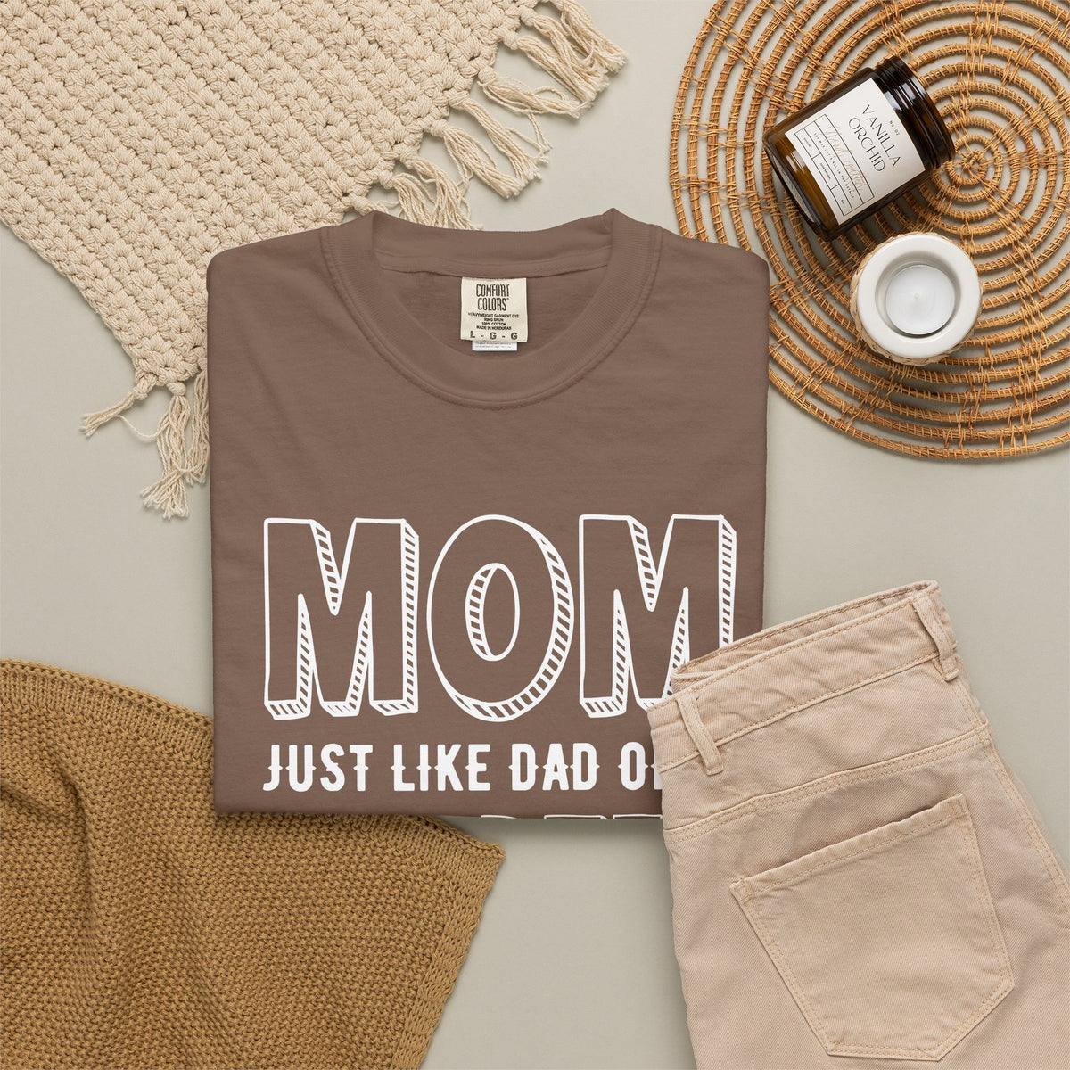 Mom T-shirt Mother's Day Mama Tee Unisex Comfort Colors Garment-Dyed Cotton h35