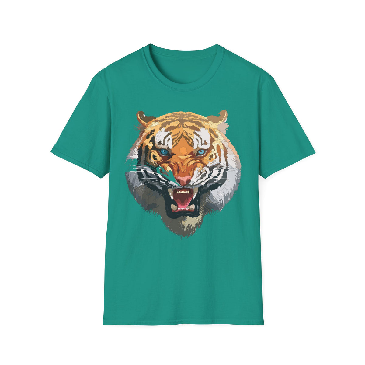 Roaring Tiger Face T-Shirt | Big Cat Graphic Tee