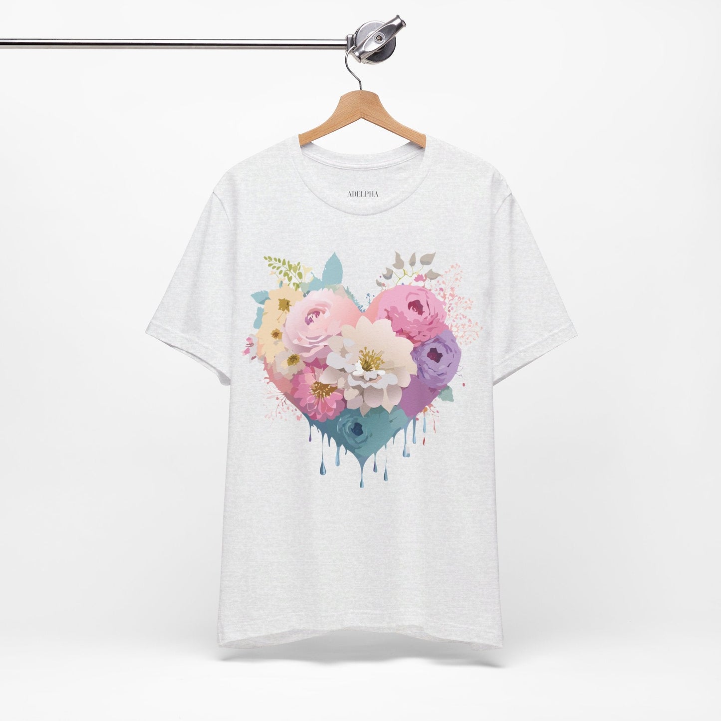 Valentine Graphic Tee Unisex Short Sleeve Shirt With Adelpha Vintage Artwork Design