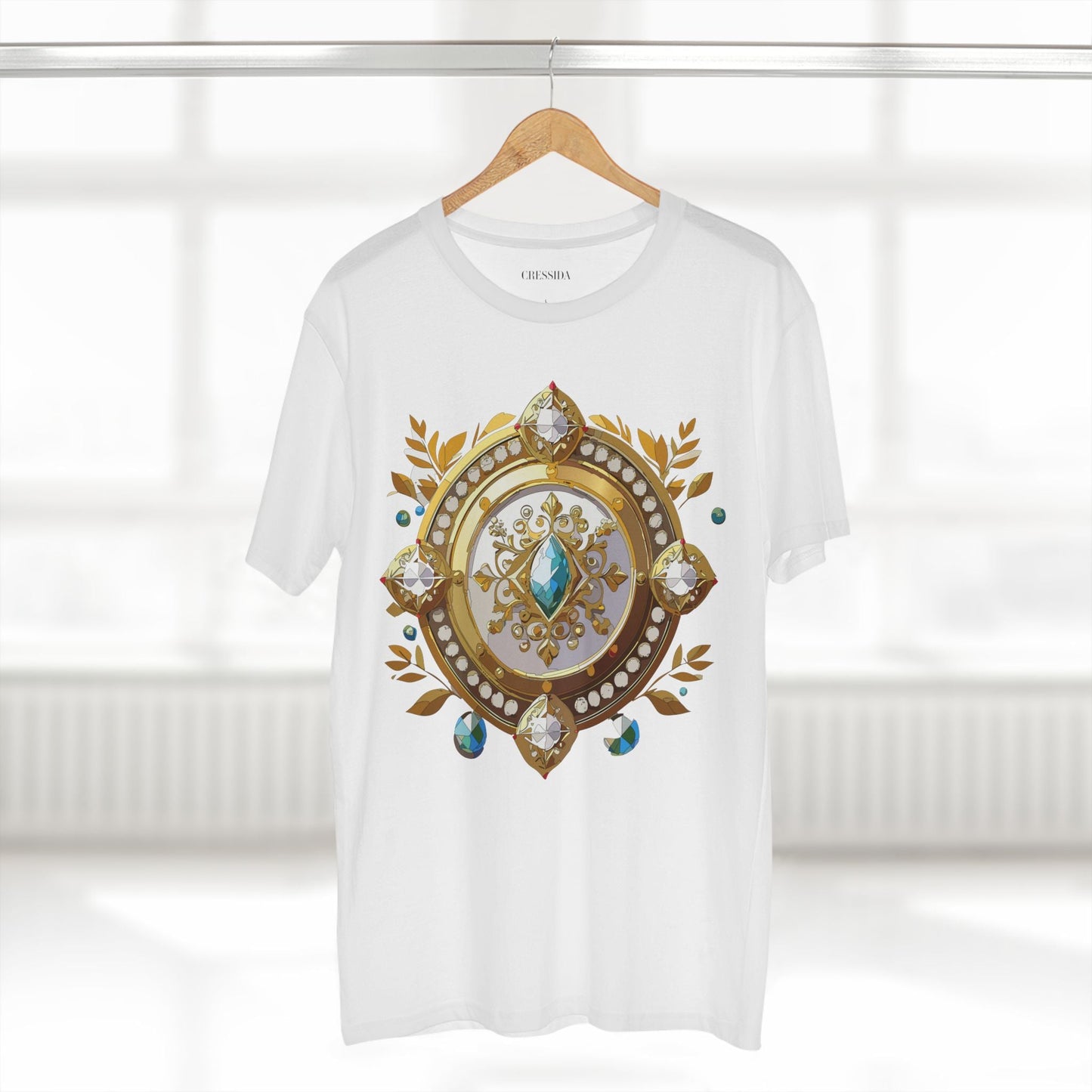 Medallion Graphic T-Shirt Unisex 100 Cotton With Gold Art Design Medal Tee 12