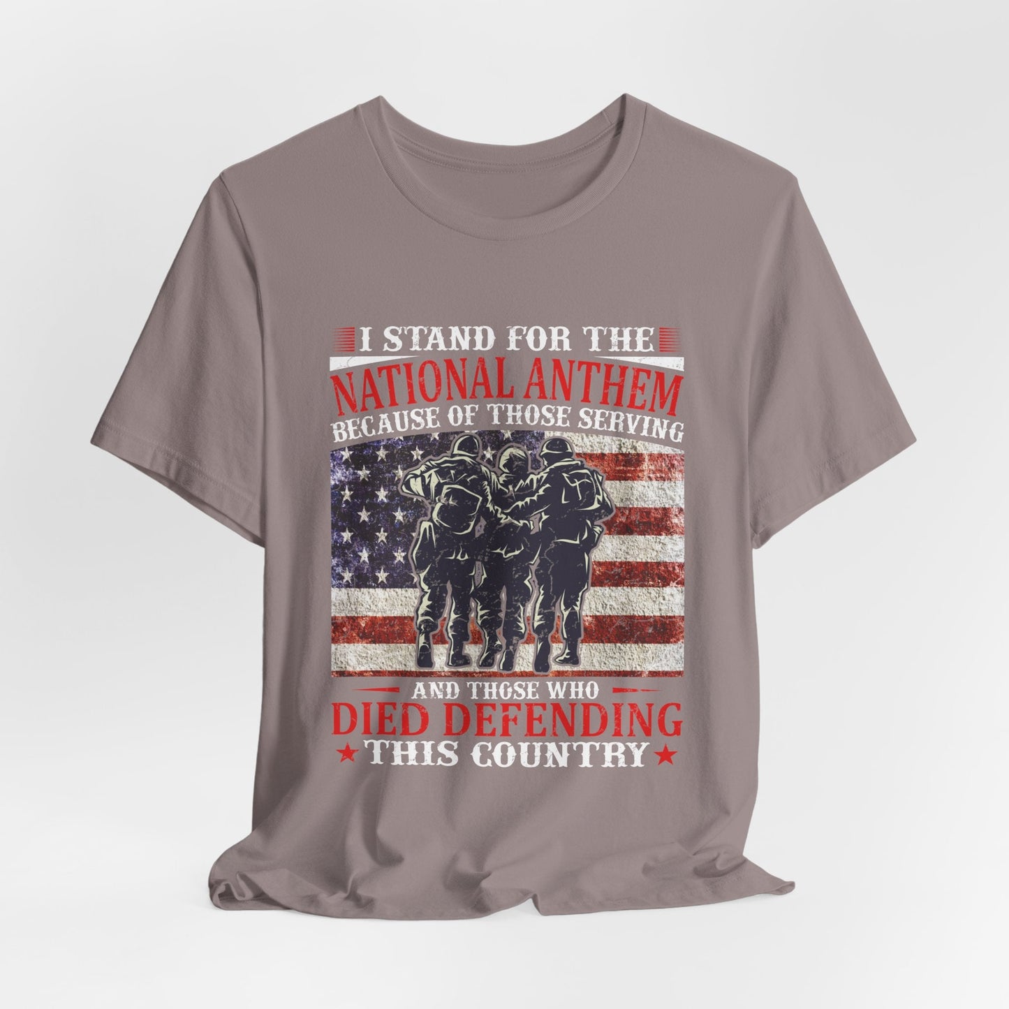 Army Veteran Patriotic Graphic Design Unisex Cotton T-Shirt v36