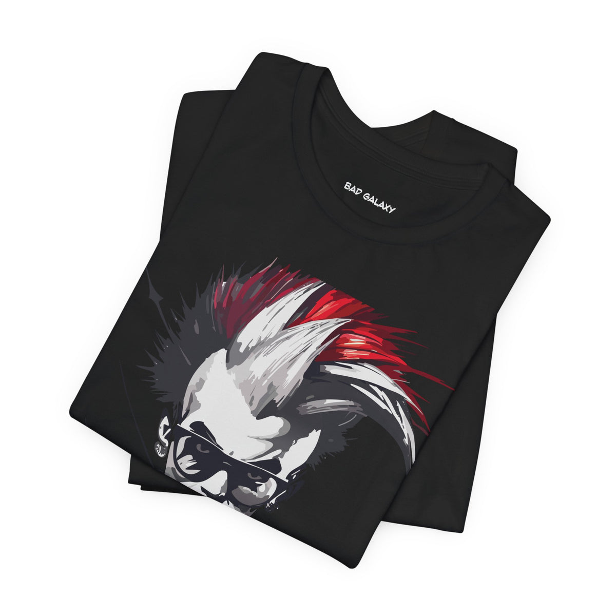 Punk Rock Graphic Unisex Cotton Bella+Canvas Tee with Art Design b26