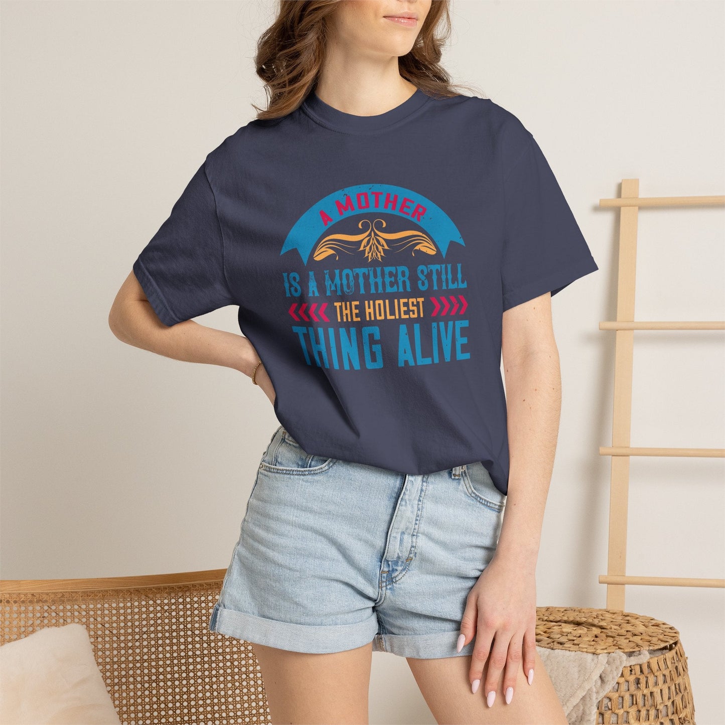 Mom T-shirt Mother Day Mama Tee Unisex Comfort Colors Garment-Dyed Cotton h52