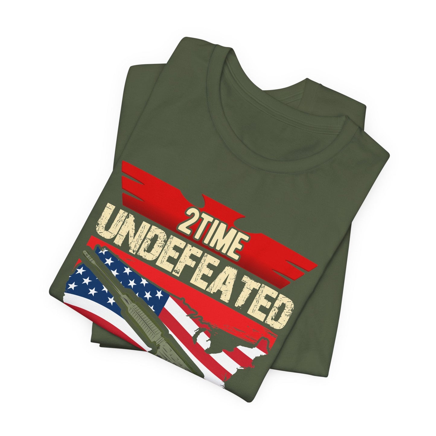 Army Veteran Patriotic Graphic Design Unisex Cotton T-Shirt v15