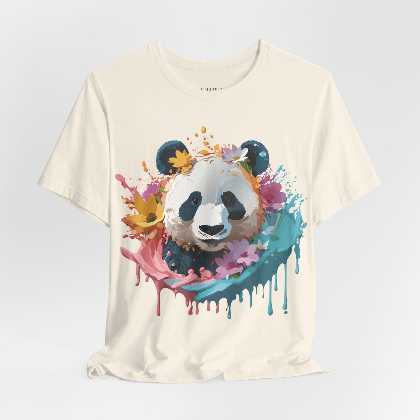Panda Graphic Tee Unisex Jersey Short Sleeve Art Design Shirt By Adelpha Premium Casual Wear