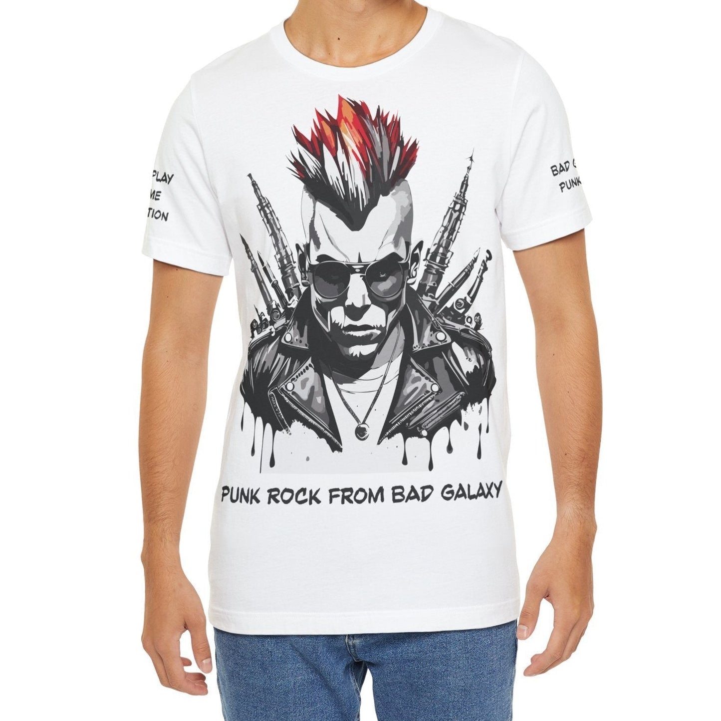 Punk Rock Tee Shirt Made To Order 100 Percent Cotton Lightweight Printed In USA Free Shipping