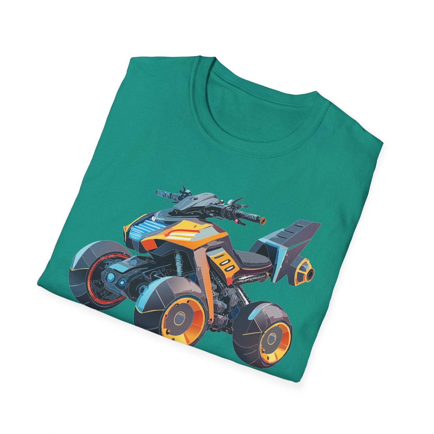 Unisex Bike T Shirt Moto Shirt With Motorcycle Design MTB Tee For Riders One Hundred Percent Cotton