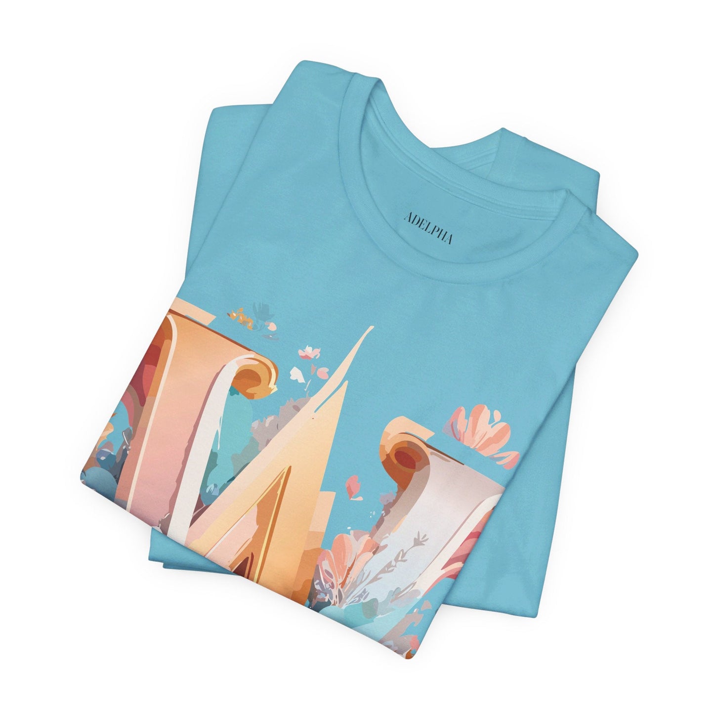 Letter W Shirt Graphic Tee Unisex Jersey Short Sleeve Vintage Inspired Art Adelpha Design