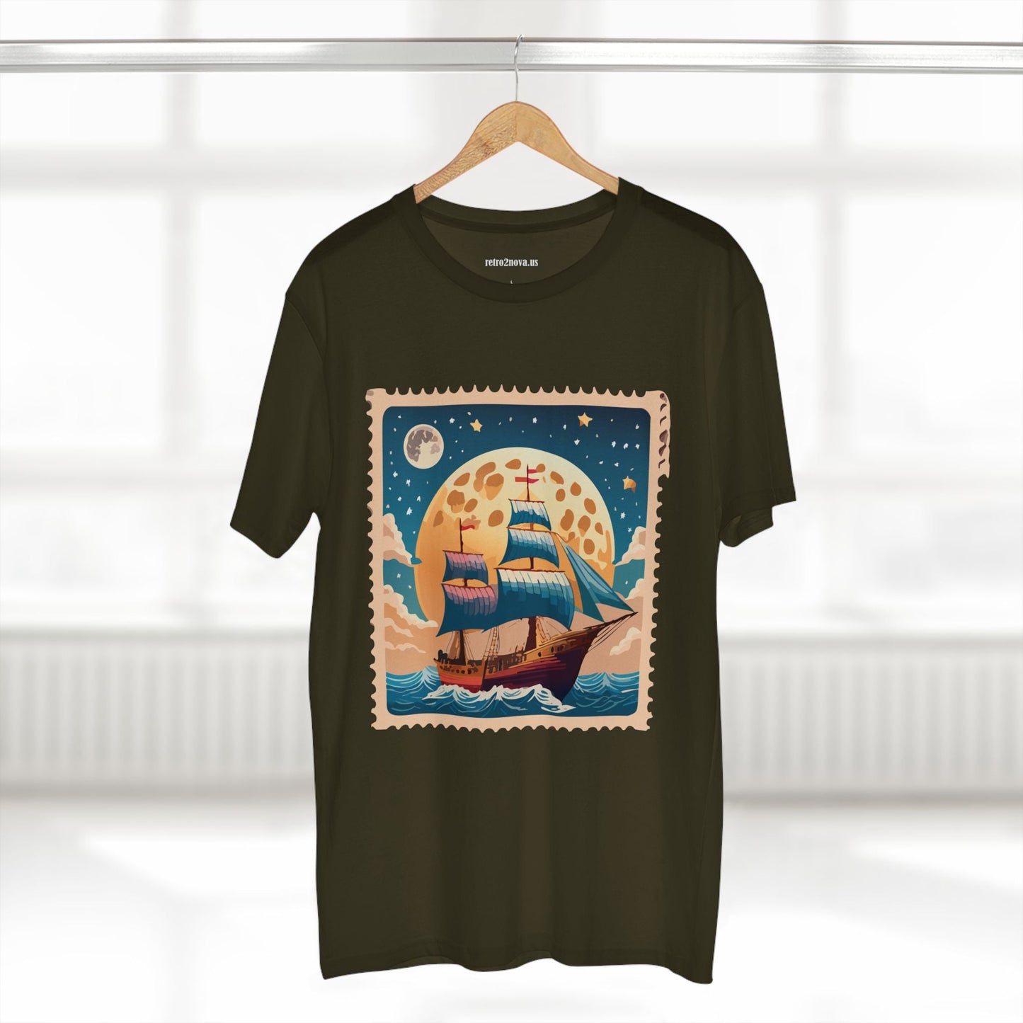 Stamp Shirt Postage Stamp Tee Unisex Premium Cotton with Original Art Design Retro2Nova