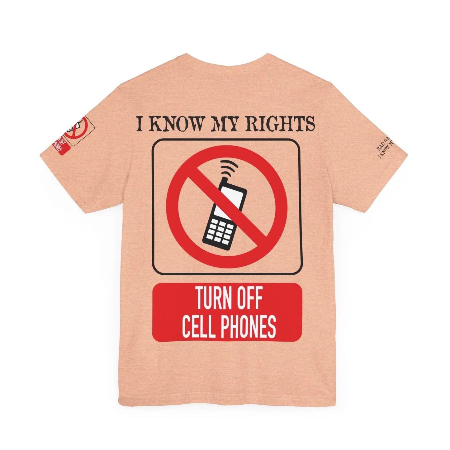 Red Stamp Tee Shirt Made In USA With 100 Percent Cotton Eco Inks From Bad Galaxy Official