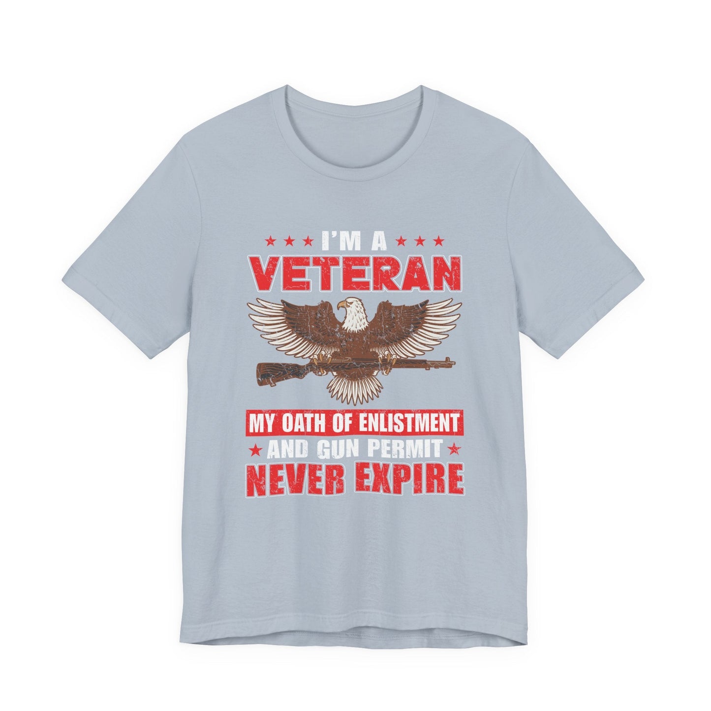 Army Veteran Patriotic Graphic Design Unisex Cotton T-Shirt v35