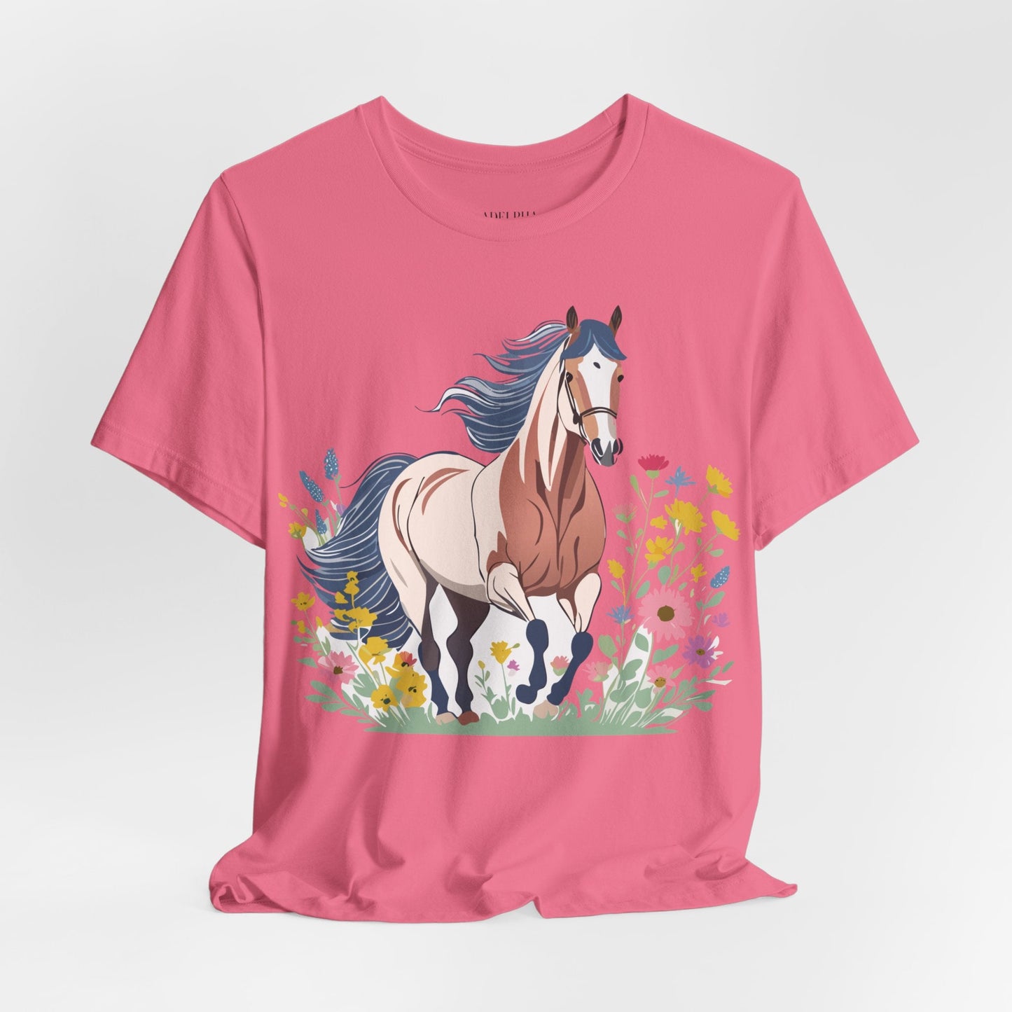 Horse Graphic Unisex 100 Cotton Vintage Animal Art T-Shirt 11