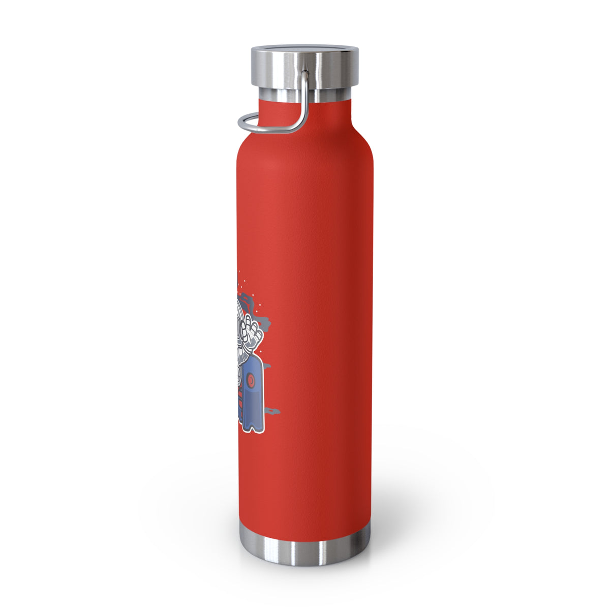 22oz Copper Insulated Water Bottle with Cartoon Design - CV56