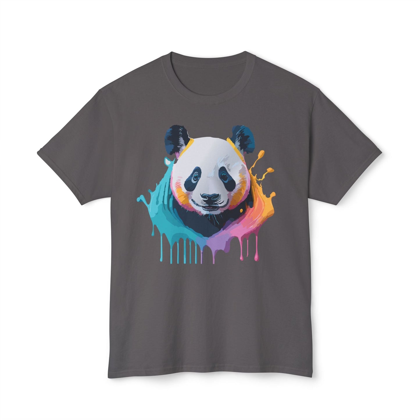 Unisex HD Cotton Panda T Shirt With Full Color Panda Art Print Made In USA Premium Fit For All Sizes