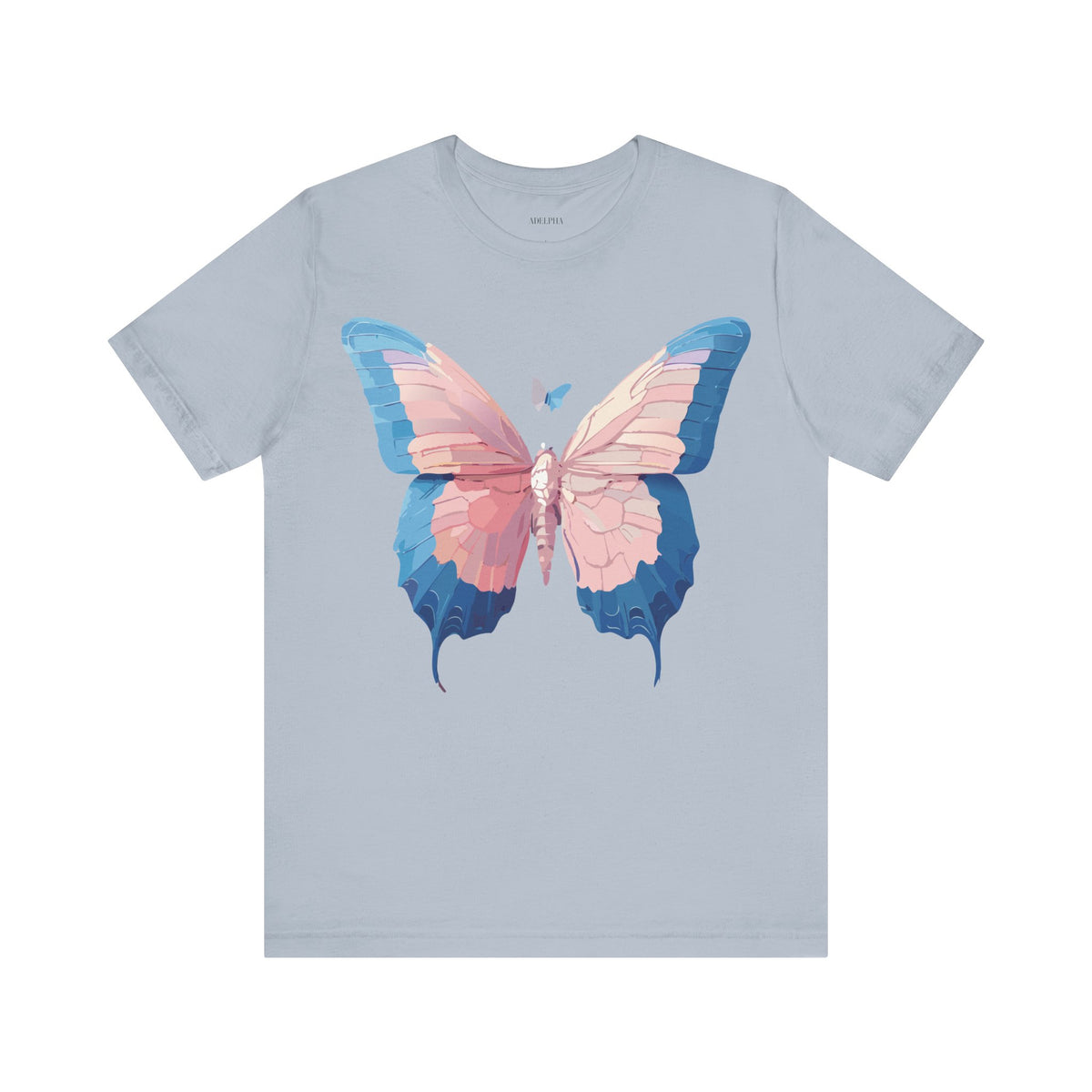Butterfly Graphic Unisex Cotton Bella+Canvas Tee with Art Design n14