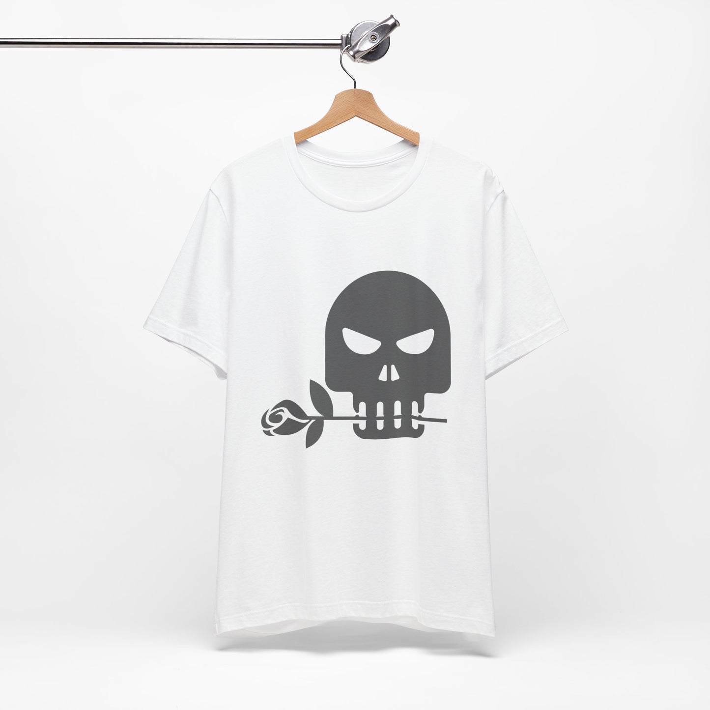 Unisex Cotton Tee Shirt with Skull