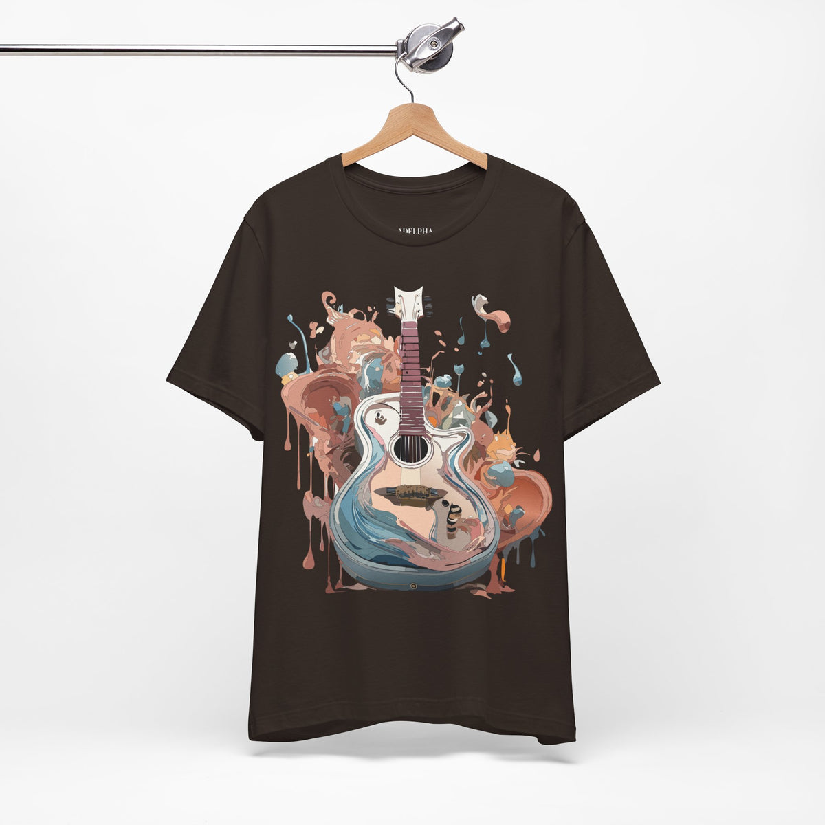 Music Graphic Unisex Cotton Bella+Canvas Tee with Art Design m130