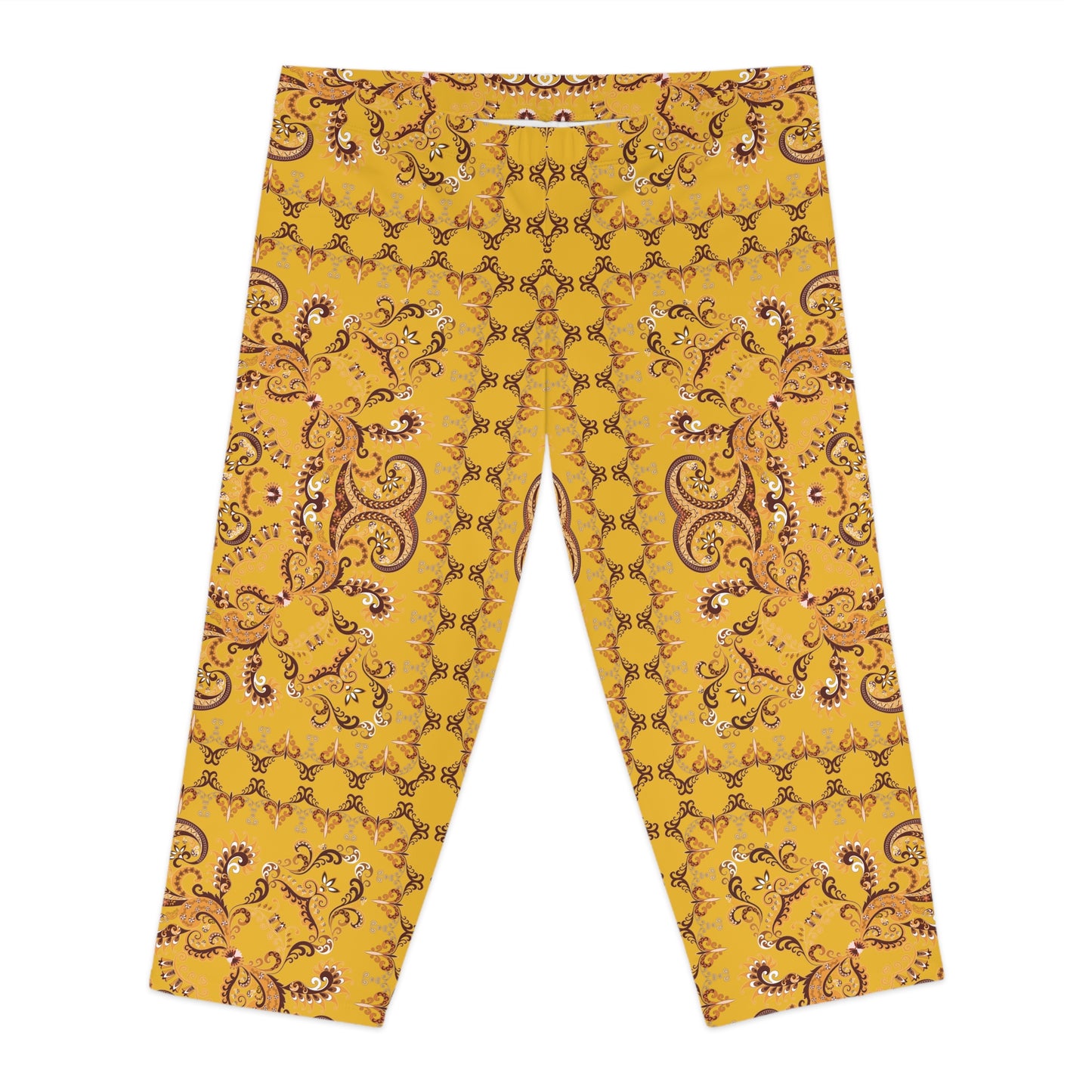 Capri leggings with traditional print