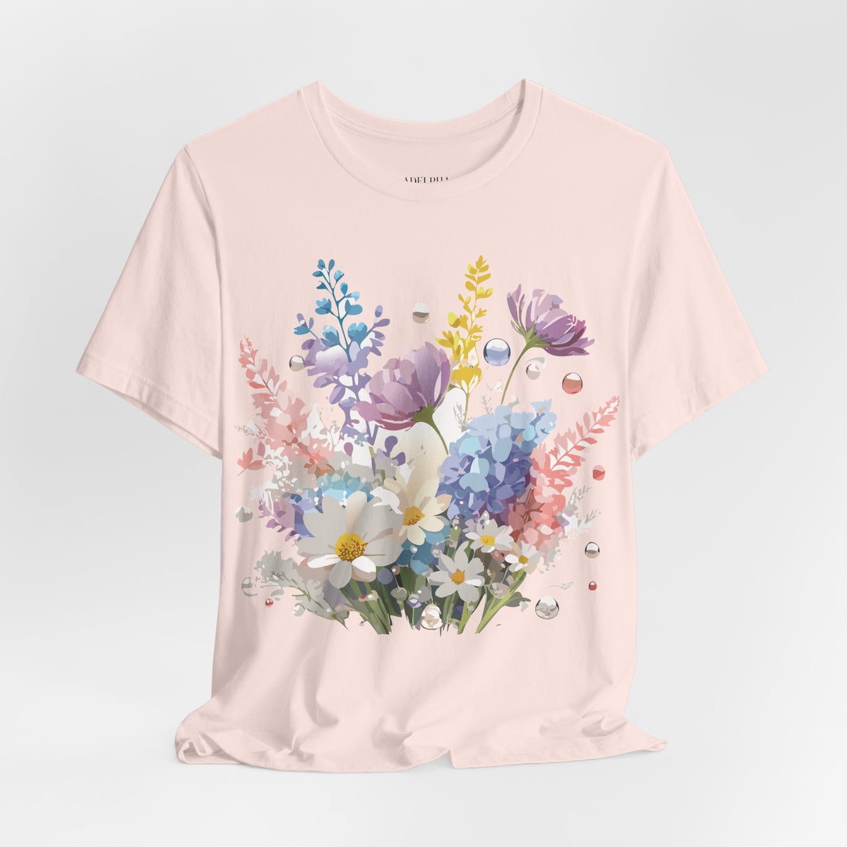 Floral Graphic Tee Shirt - Bella+Canvas Unisex 100 Cotton 6