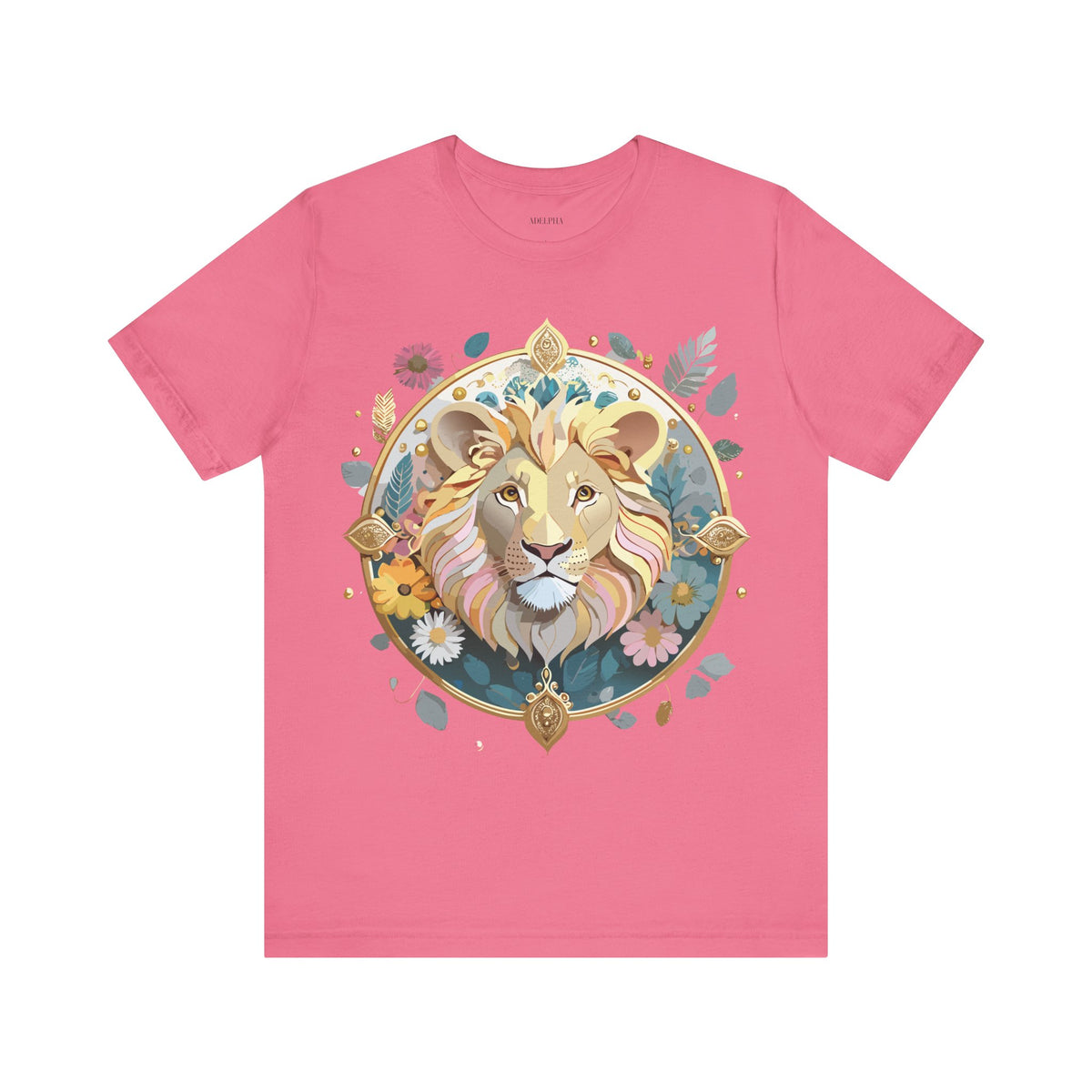Medallion Graphic Unisex Cotton Bella+Canvas Tee with Art Design d31