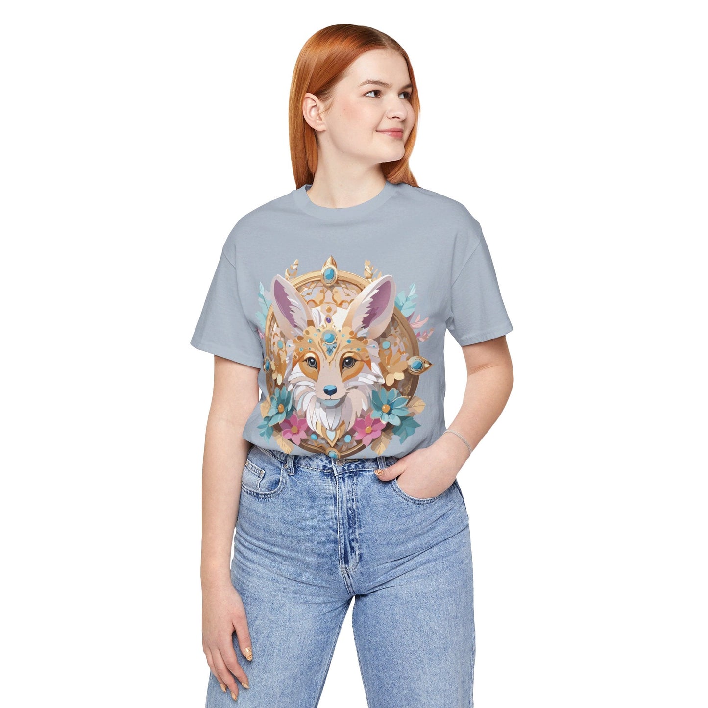 Adelpha Medallion Graphic Tee Unisex Short Sleeve Vintage Inspired Art Design Shirt