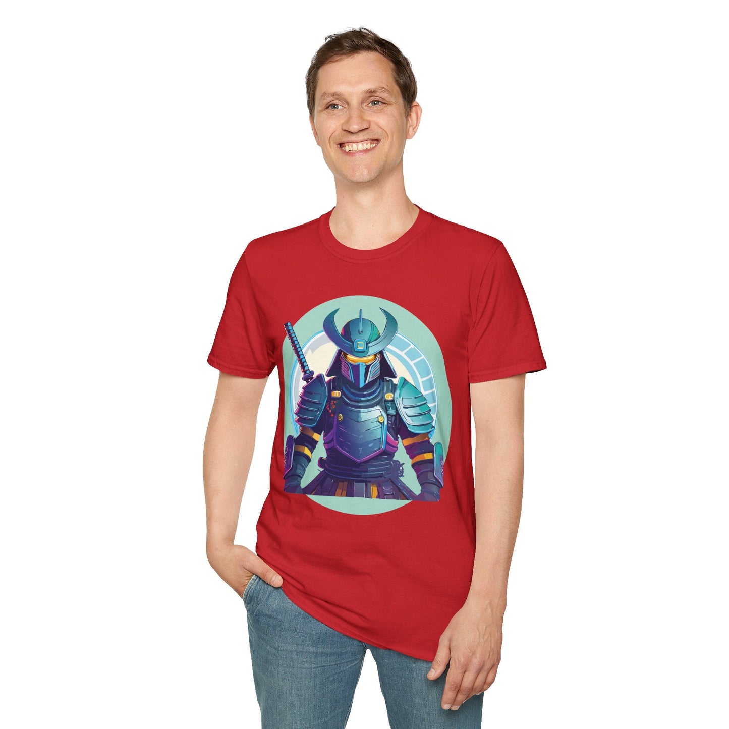 Samurai T Shirt Unisex Softstyle Tee Gildan 64000 Lightweight Ring Spun Cotton Everyday Comfort
