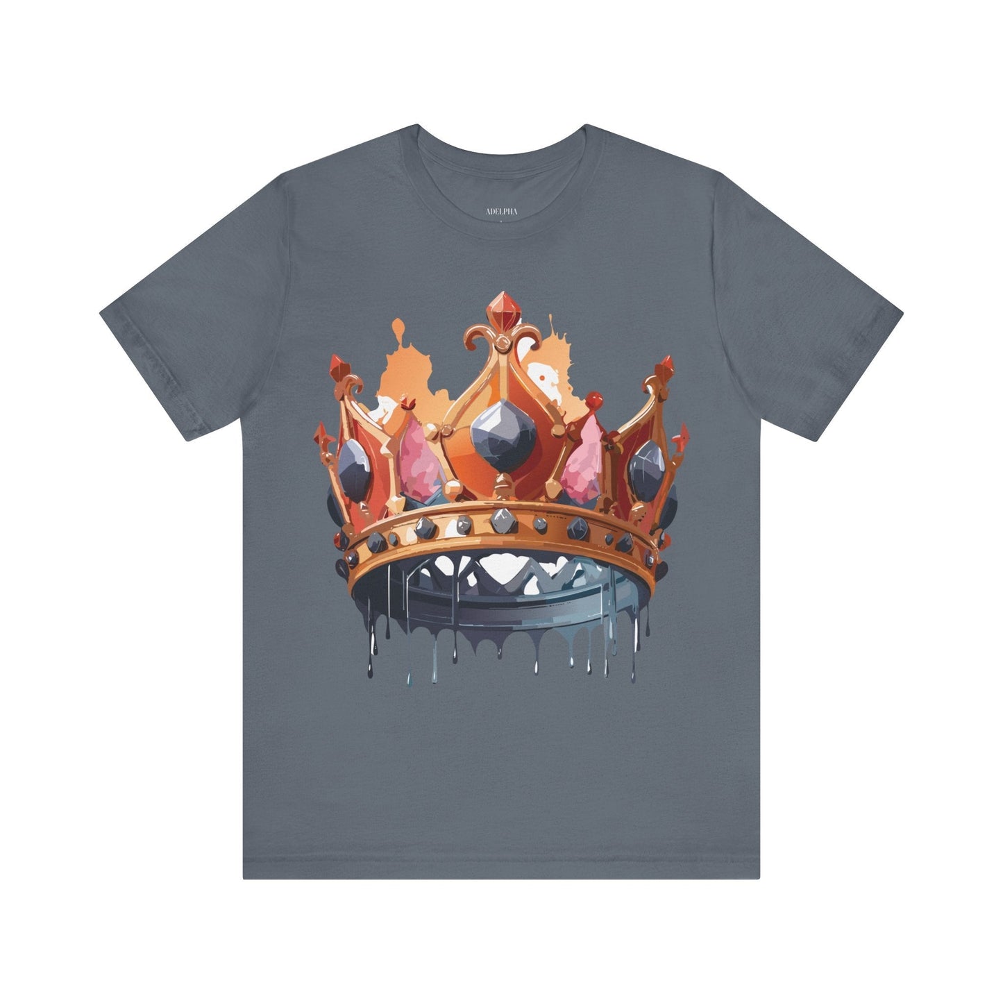 Adelpha Crown Graphic Tee Unisex Jersey Short Sleeve Art Design Vintage Inspired Shirt