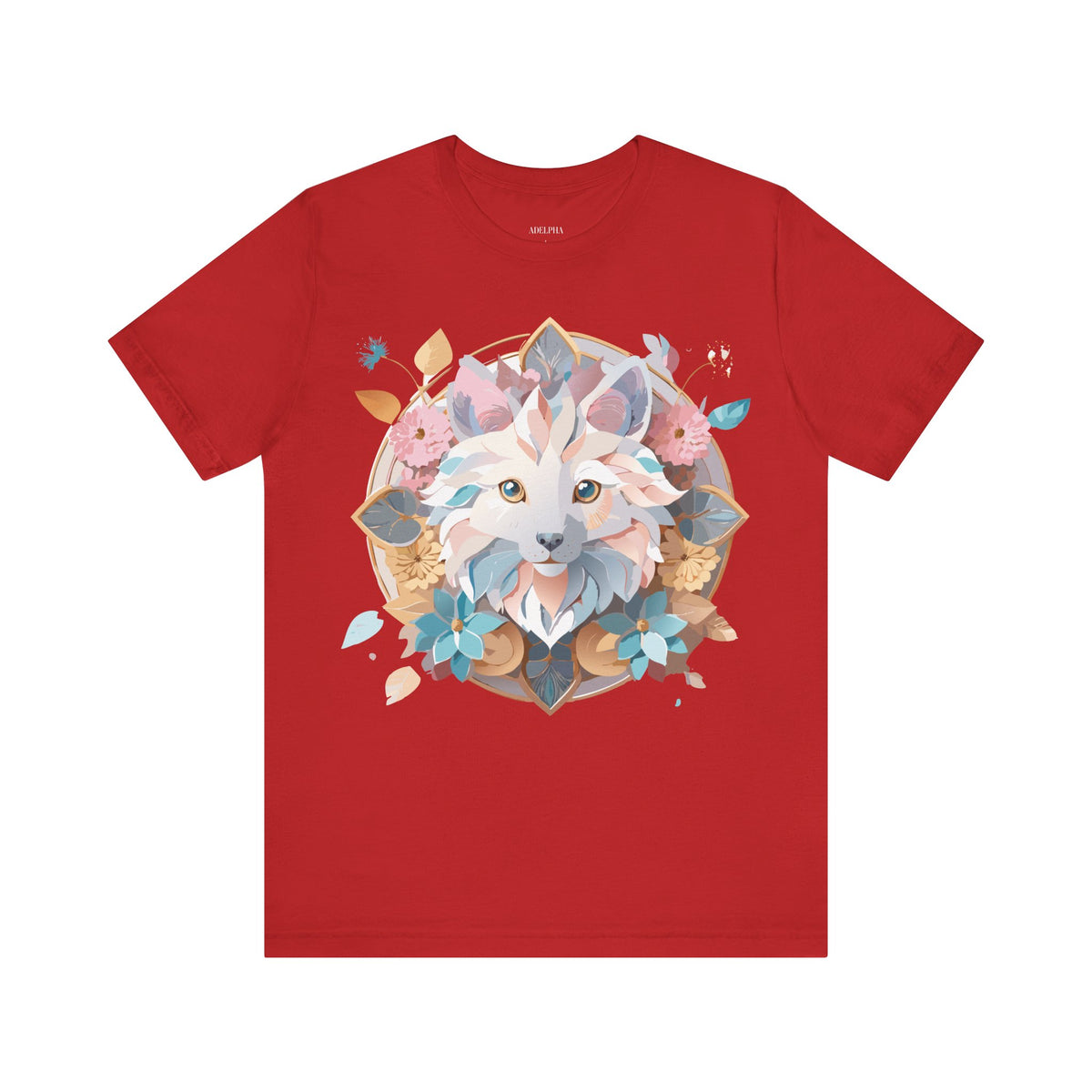 Medallion Graphic Unisex Cotton Bella+Canvas Tee with Art Design d73