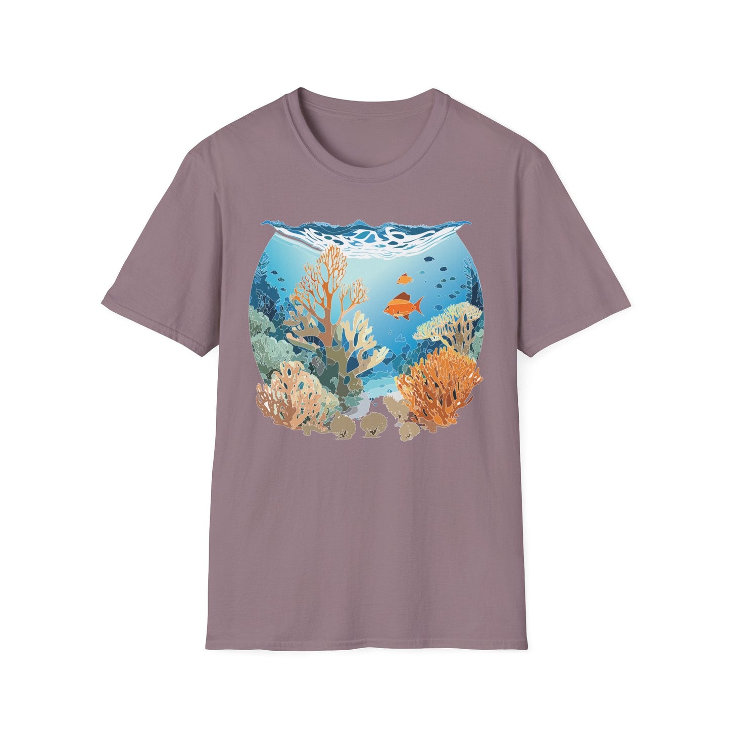 Ocean Tee Shirt Unisex Gildan Softstyle Cotton Tee Shirt 64000 Lightweight Breathable Comfort