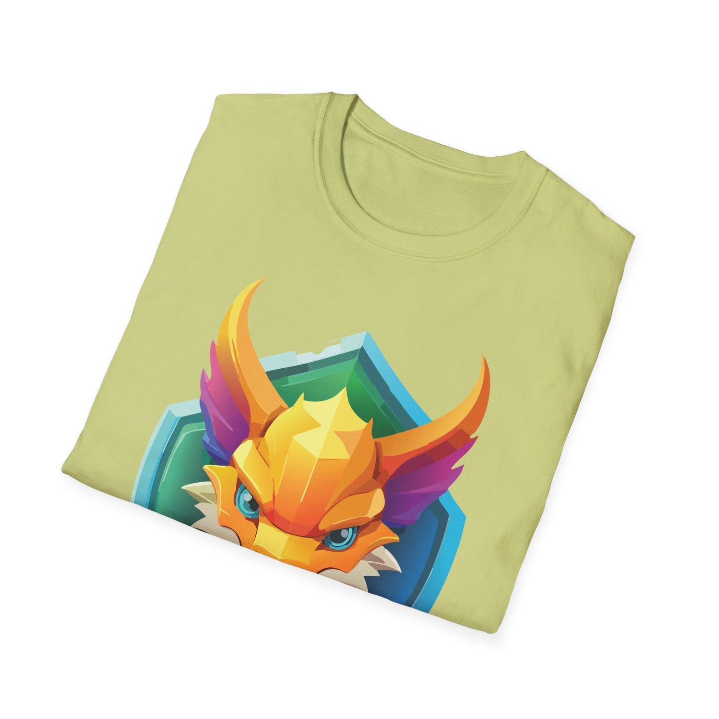 Dragon Graphic Unisex Cotton Softstyle Art Design Tee With Animals 11