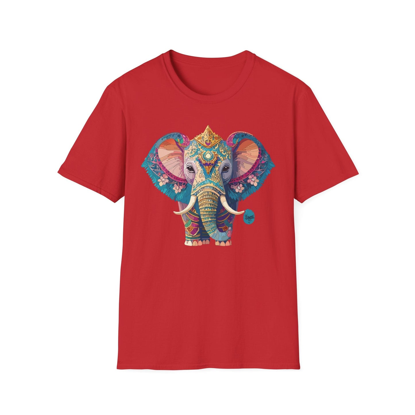 Elephant Shirt Unisex Animal Tee Softstyle 100 Percent Ring Spun Cotton Gildan 64000