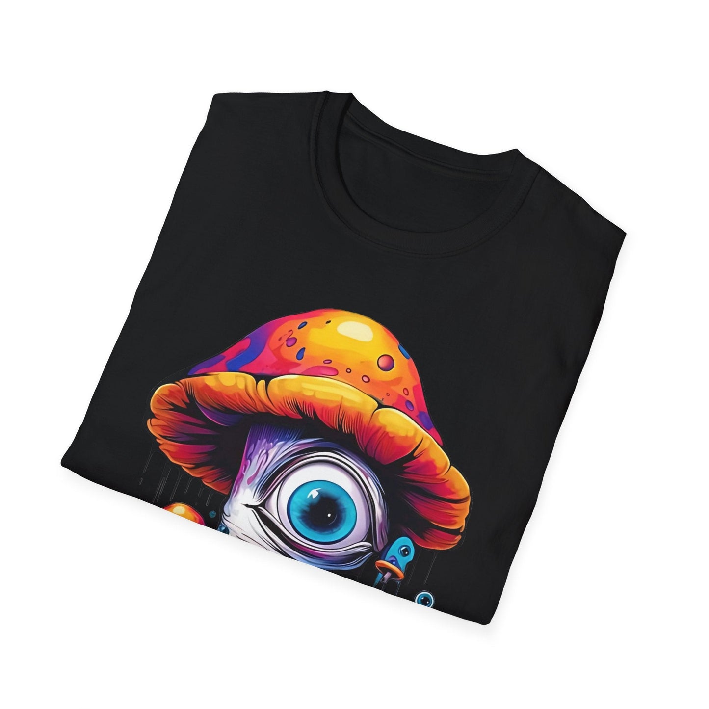Unisex Mashroom T Shirt With Funny Mashroom Art Design Gildan Softstyle Tee For Everyday Comfort
