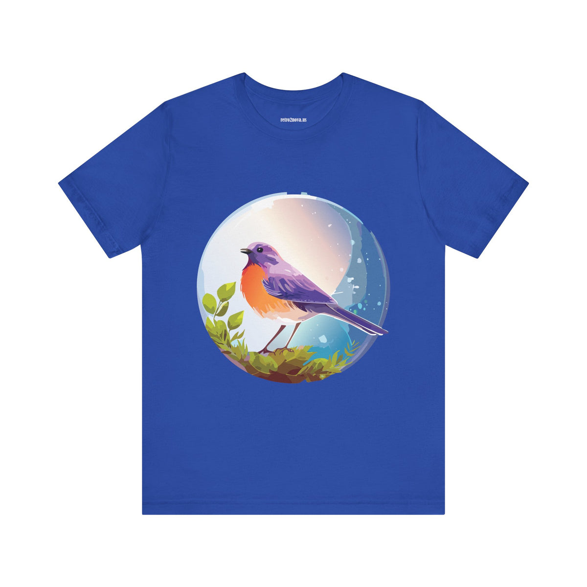 Bird Graphic Unisex Cotton Bella+Canvas Tee with Animal Design ab3