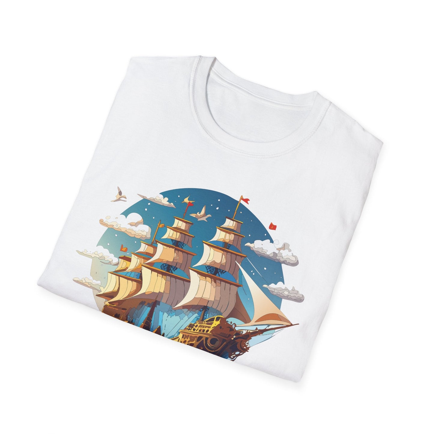 Ship T Shirts Frigate Vessel Tee Shirt Unisex Gildan Softstyle 64000 Cotton Tee Comfort Fit