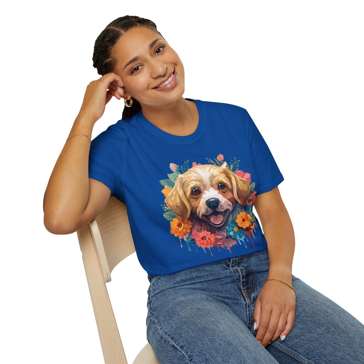 Dog Shirt Unisex Animal Tee Softstyle 64000 Gildan Cotton Tee